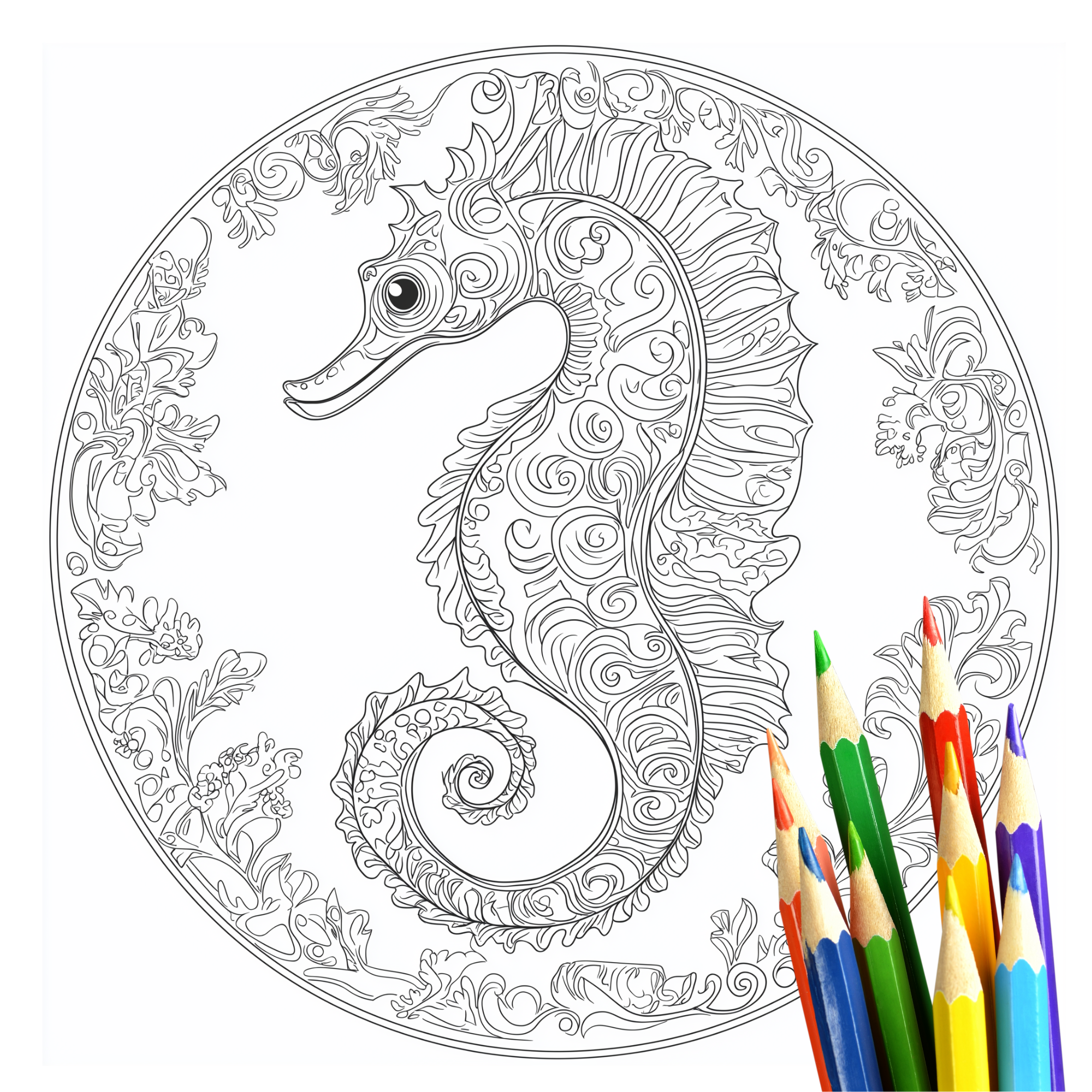 50 Detaillierte Mandala-Malvorlagen für Erwachsene – Entspannung & Kreativität | Sofortiger Digitaler Download