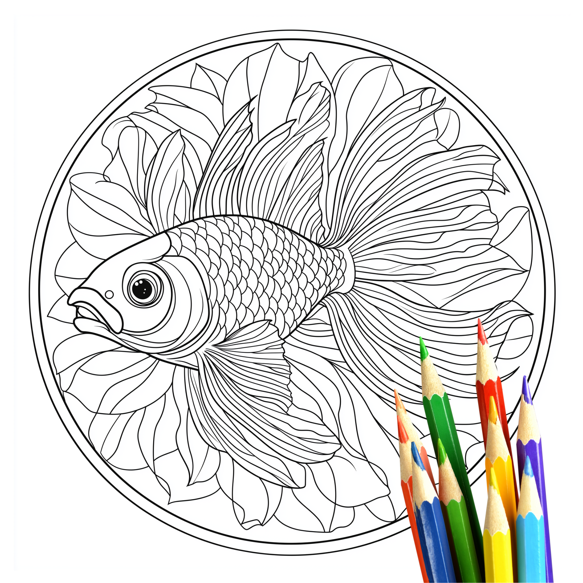 50 Detaillierte Mandala-Malvorlagen für Erwachsene – Entspannung & Kreativität | Sofortiger Digitaler Download