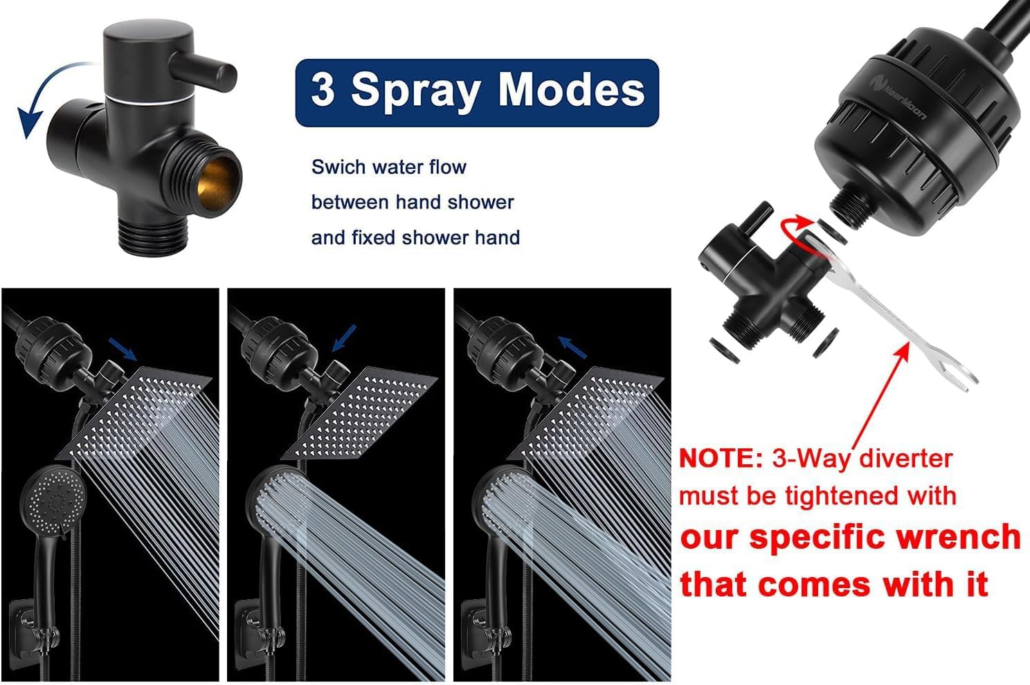  Filtered Rain Shower Head
