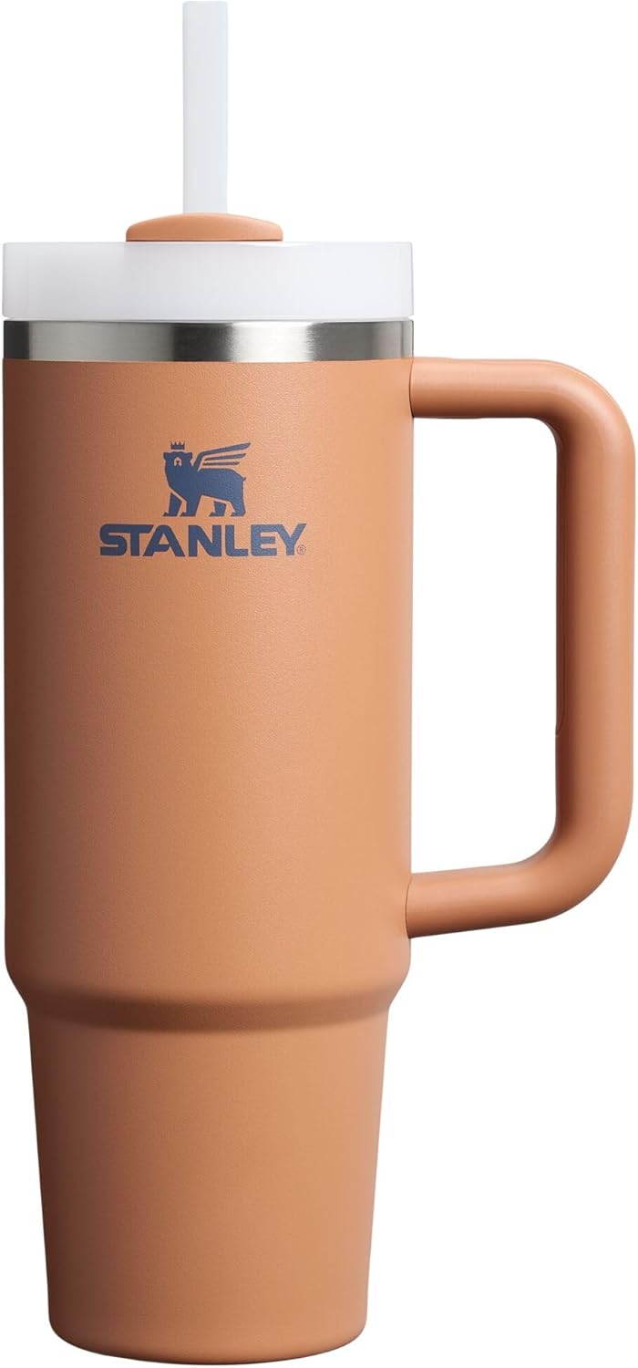 Stanley Quencher H2.0 FlowState Stainless Steel Vacuum Insulated Tumbler with Lid and Straw for Water, Iced Tea or Coffee, Smoothie and More, Rose Quartz 2.0, 30 OZ / 0.89 L