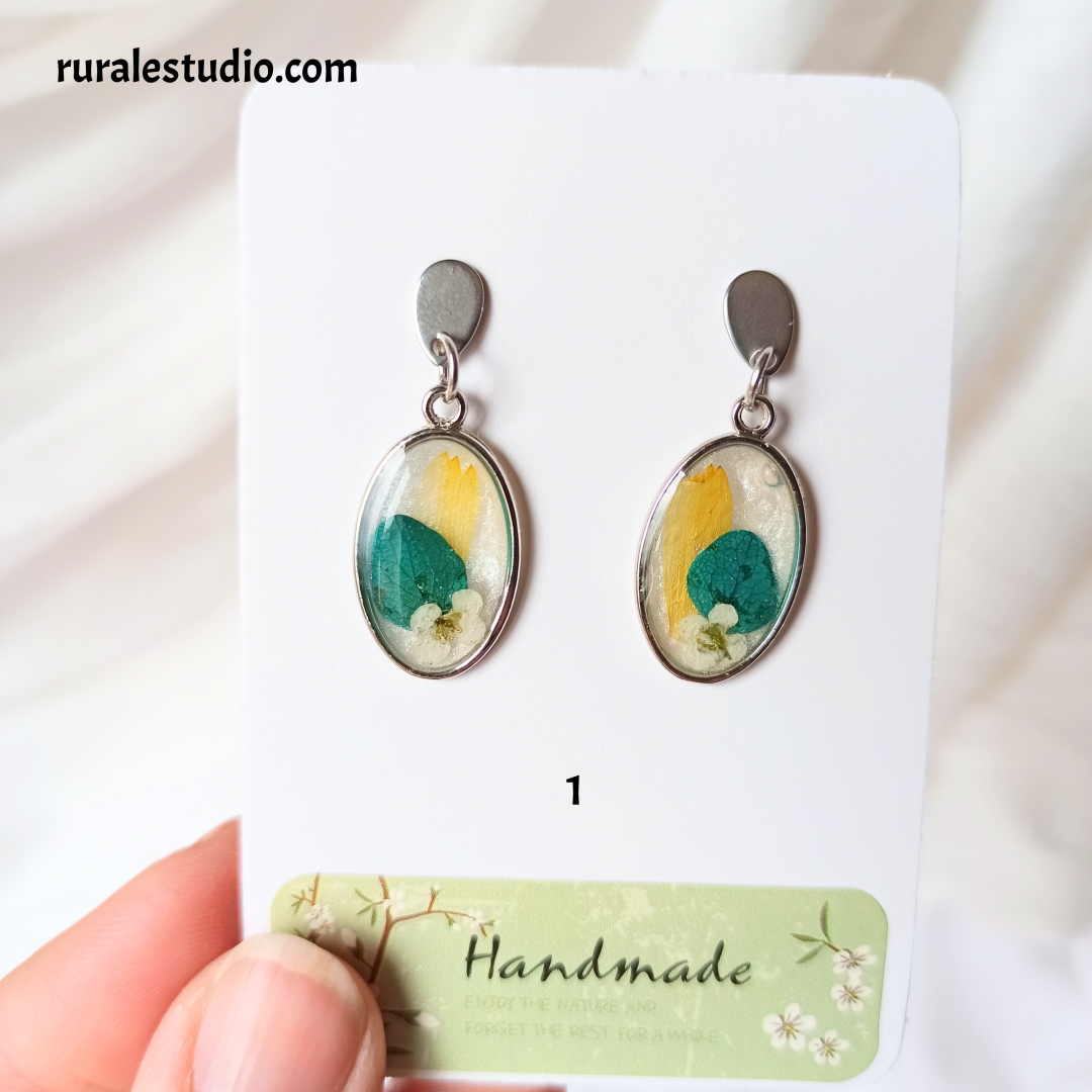 Pendientes Ovalados - Pétalo Beauty