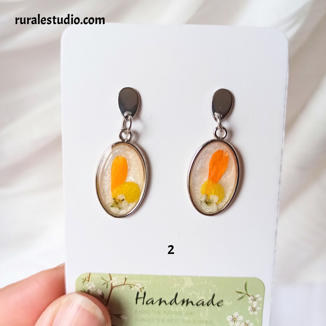 Pendientes Ovalados - Pétalo Beauty