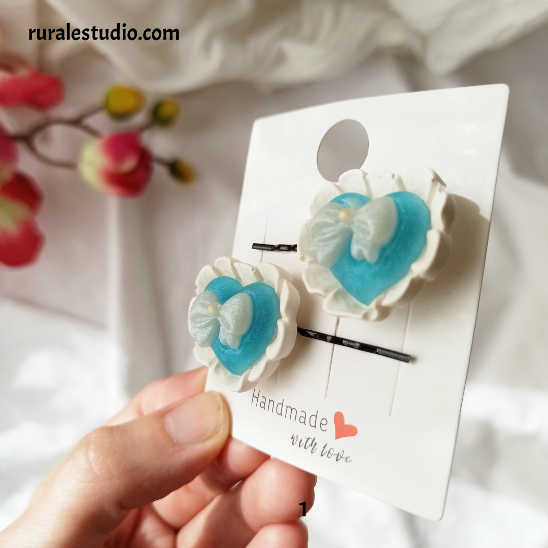 Horquillas - Corazón Kawaii