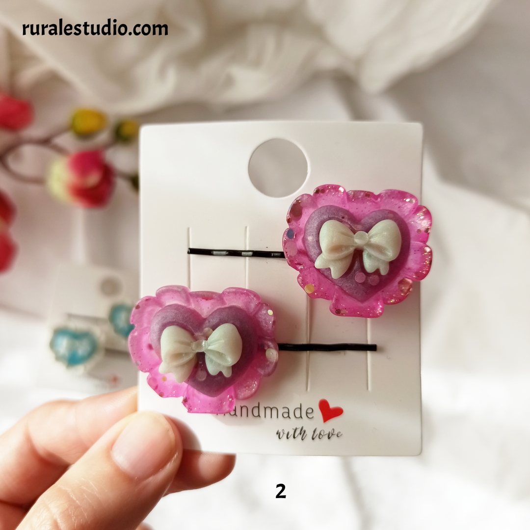 Horquillas - Corazón Kawaii