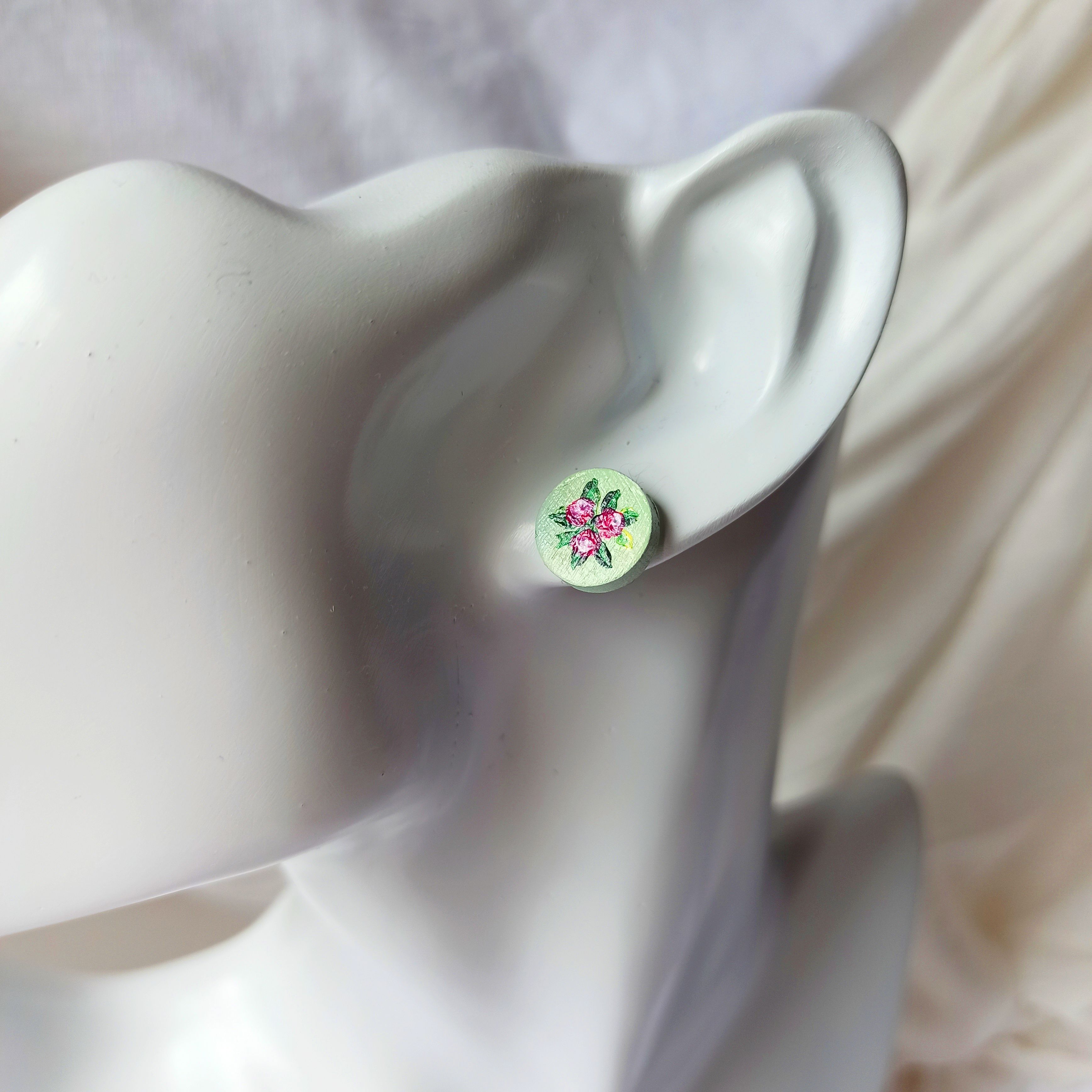 Pendientes de botón - Ramilletes