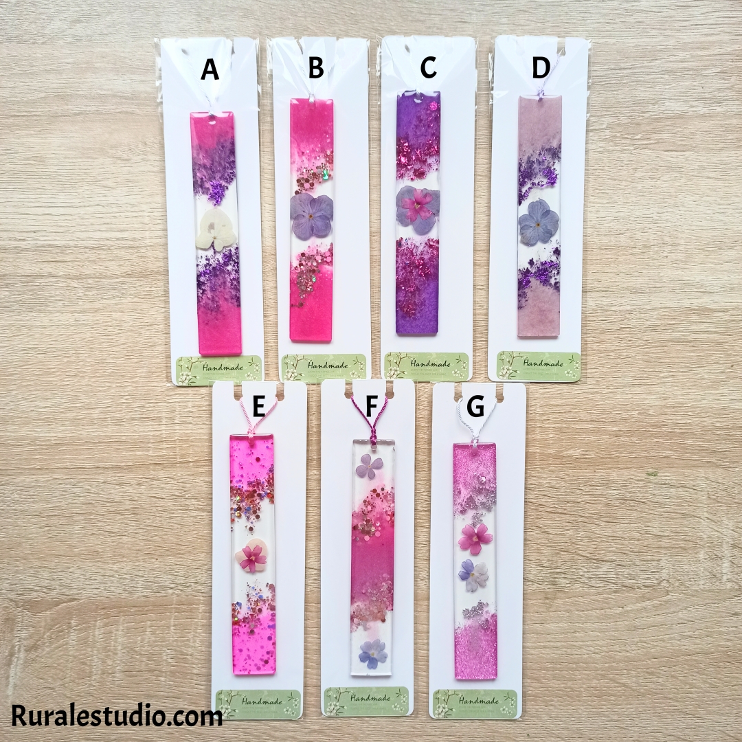 Marcapáginas de resina- Rosae