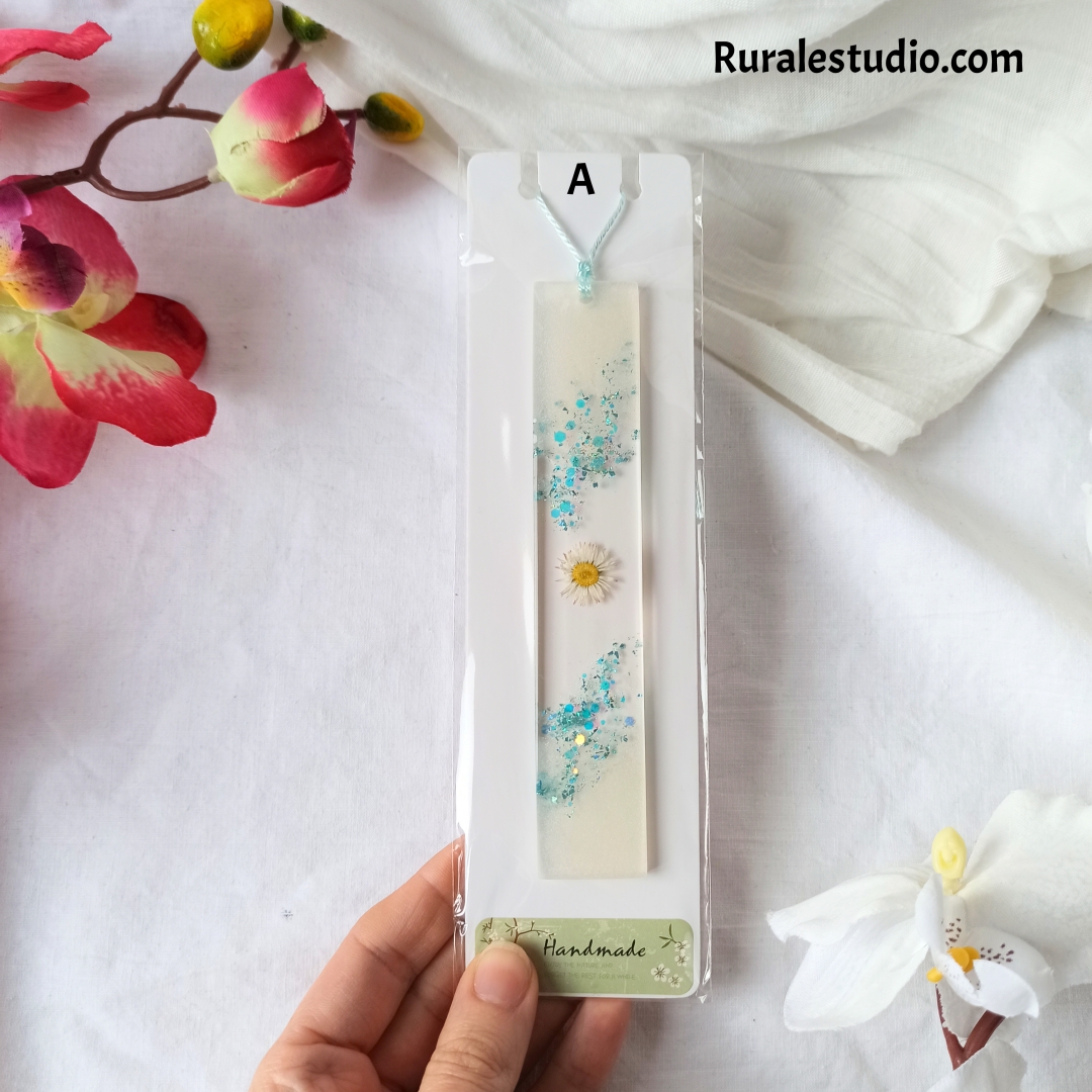 Marcapáginas de resina- Cerúleo