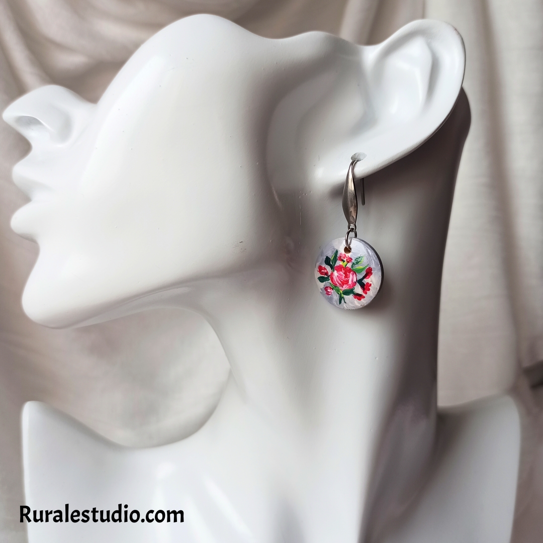 Pendientes redondos - Cielo