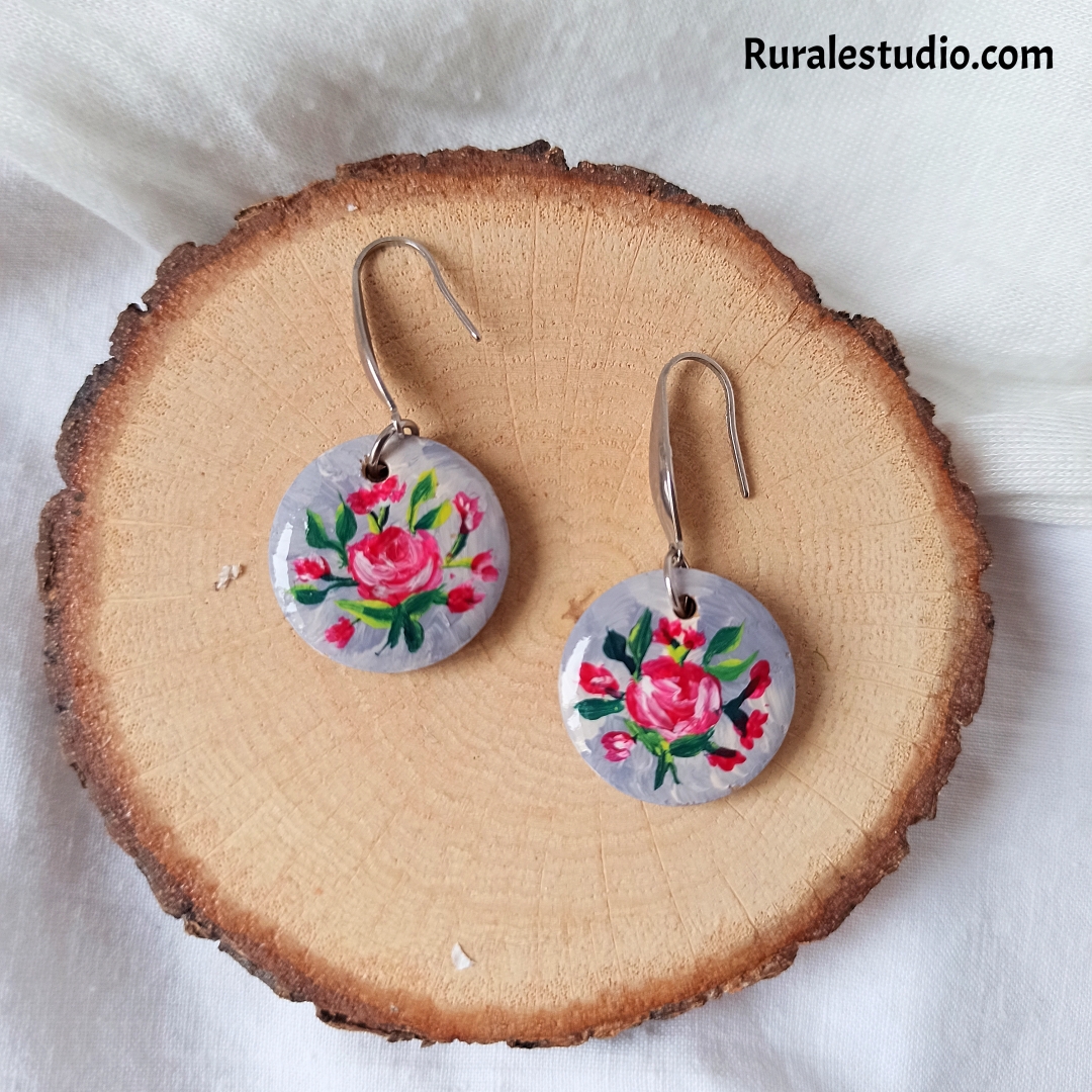 Pendientes redondos - Cielo