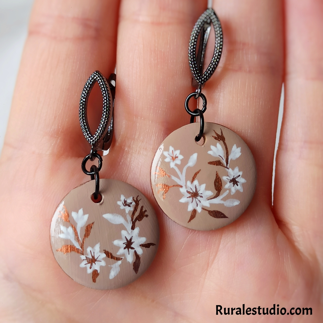 Pendientes redondos- Cuprum