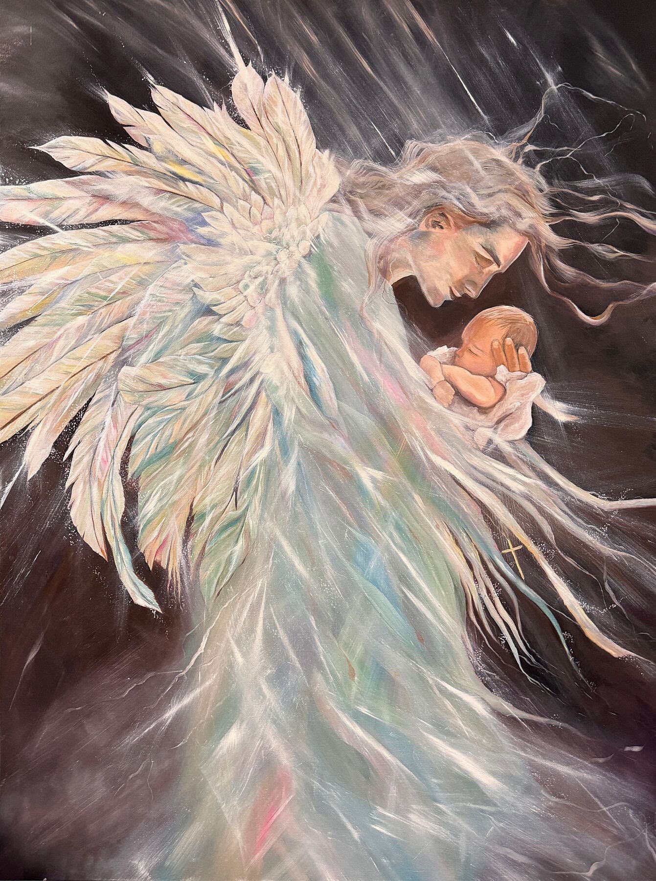 Guardian Angel Original Painting