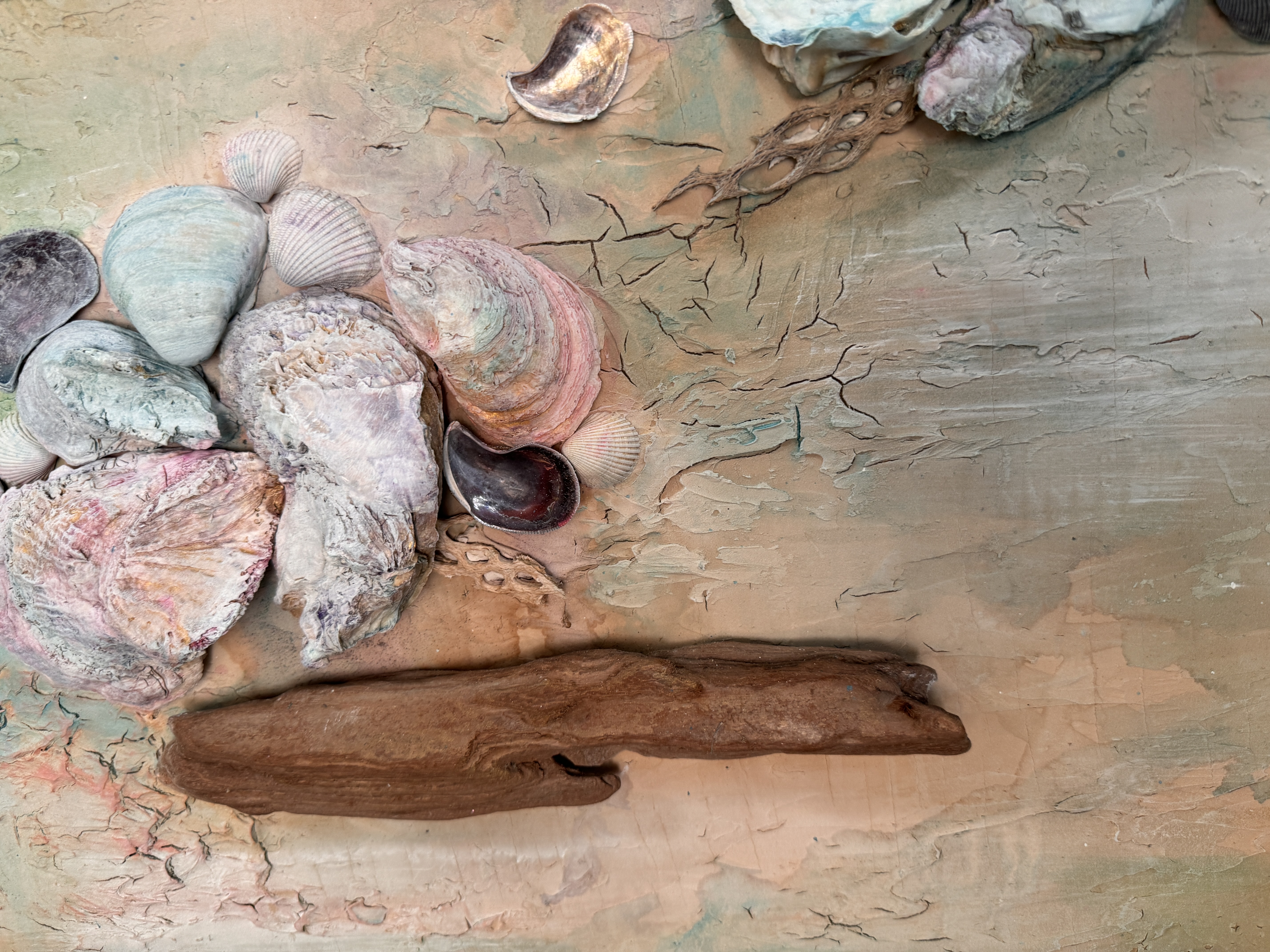 Framed Abstract Beach-Themed Art