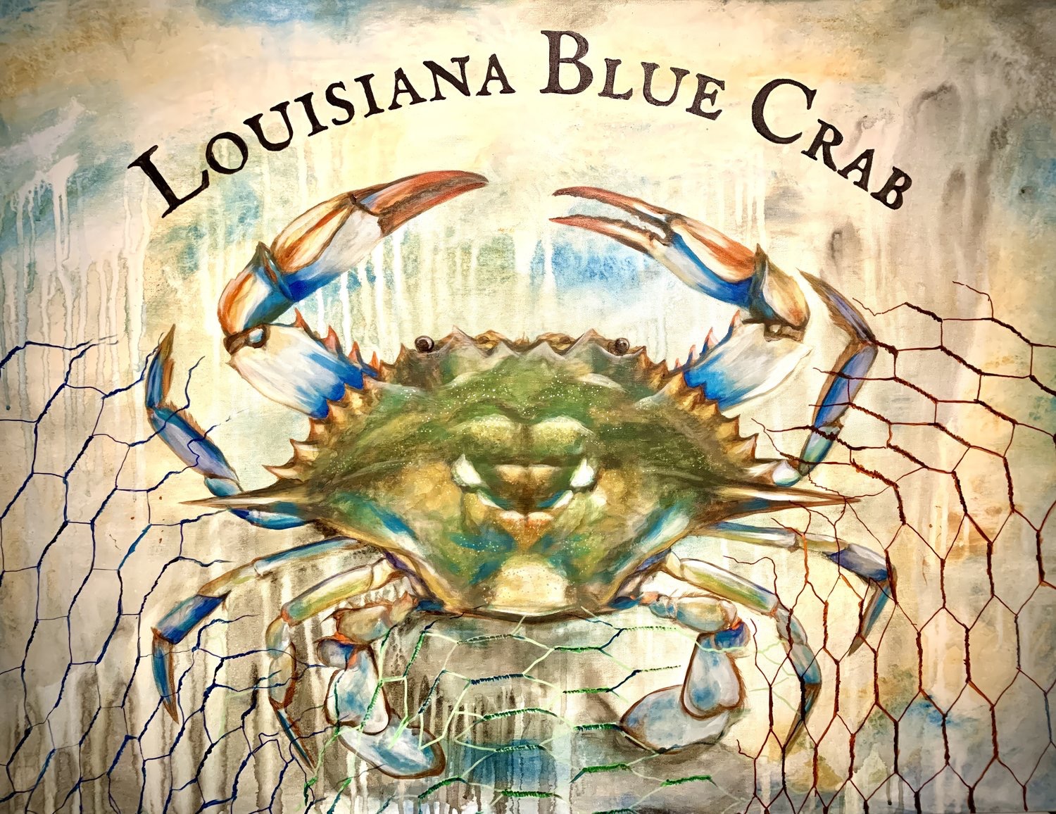 Louisiana Blue Crab Limited Edition Painting