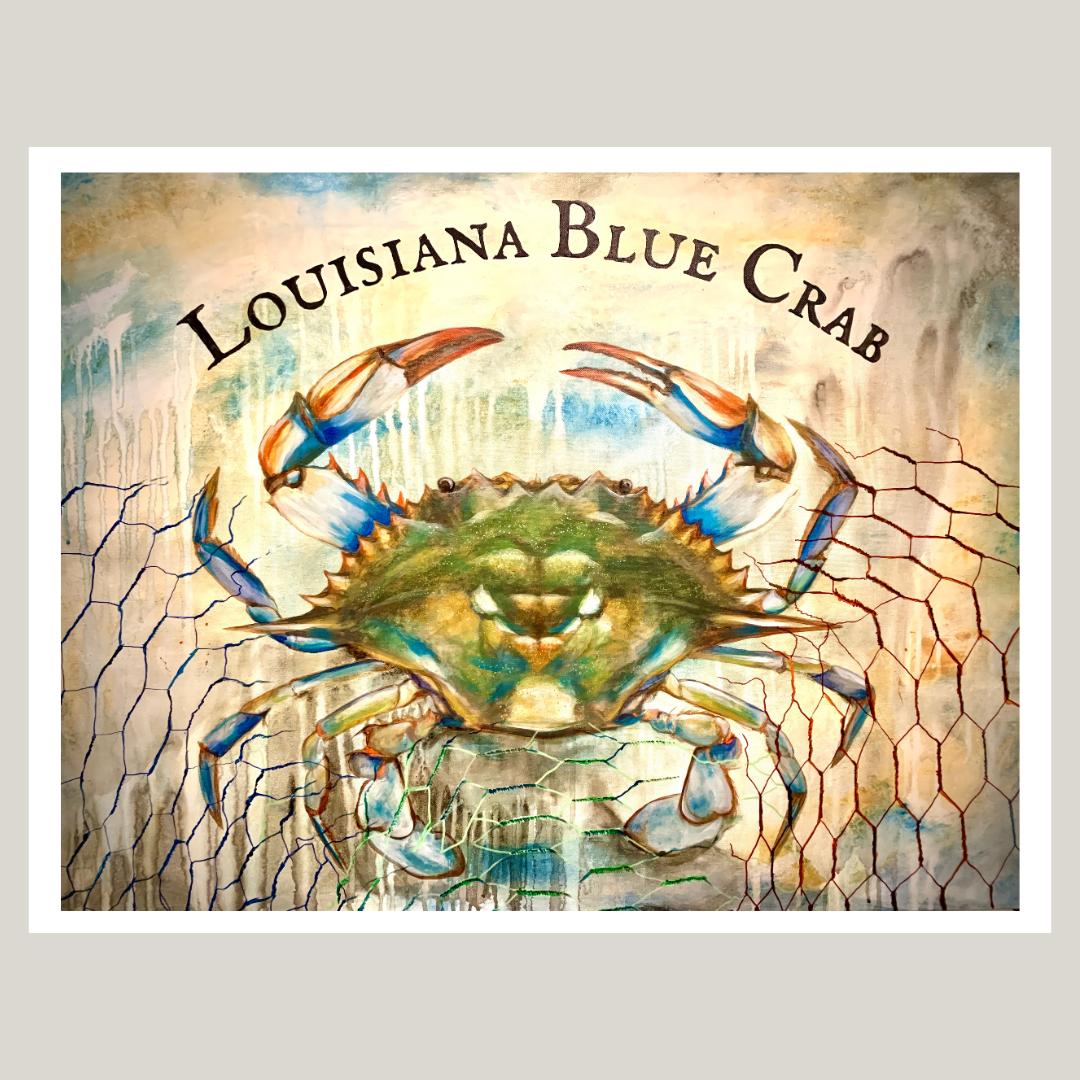Louisiana Blue Crab Limited Edition Painting