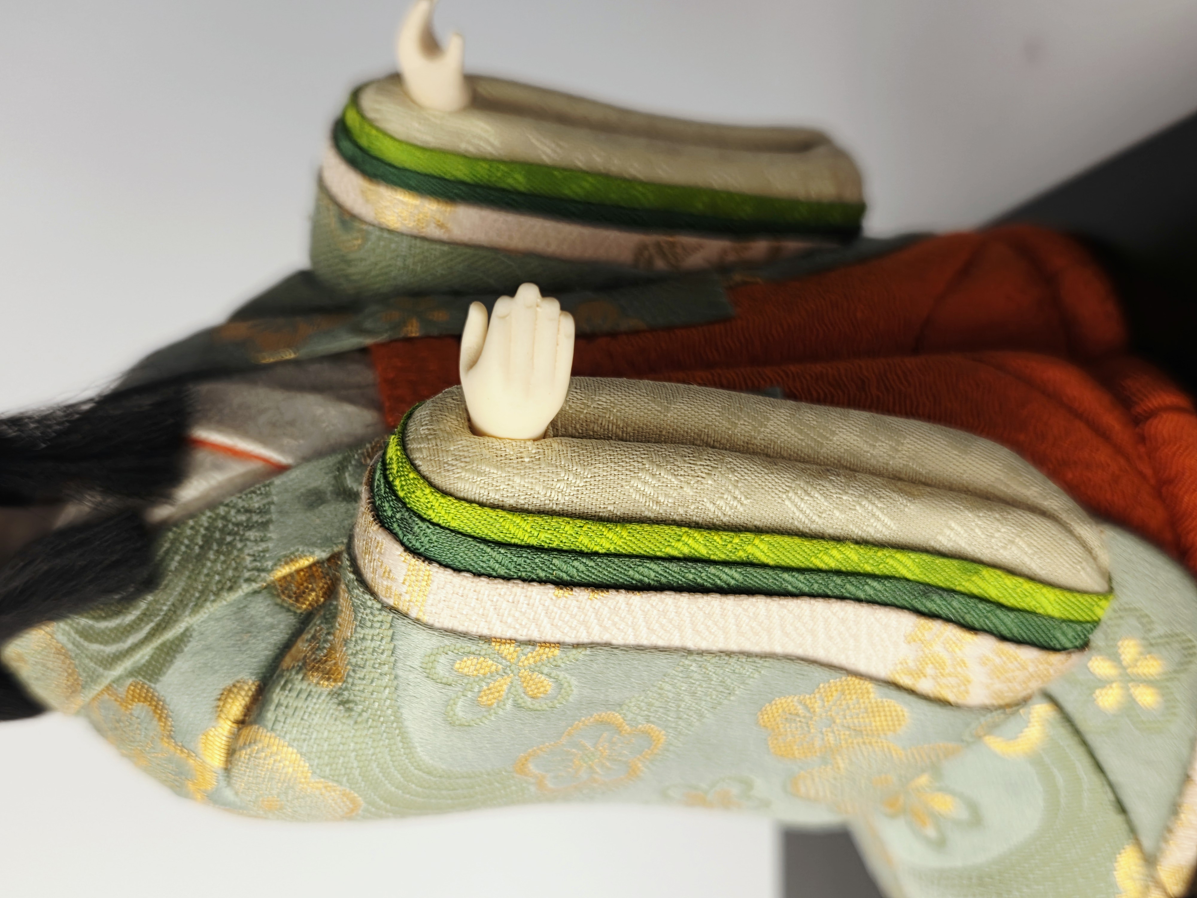 Vintage japoniška Kimekomi Hina lėlė – Kanjo (Court Lady)