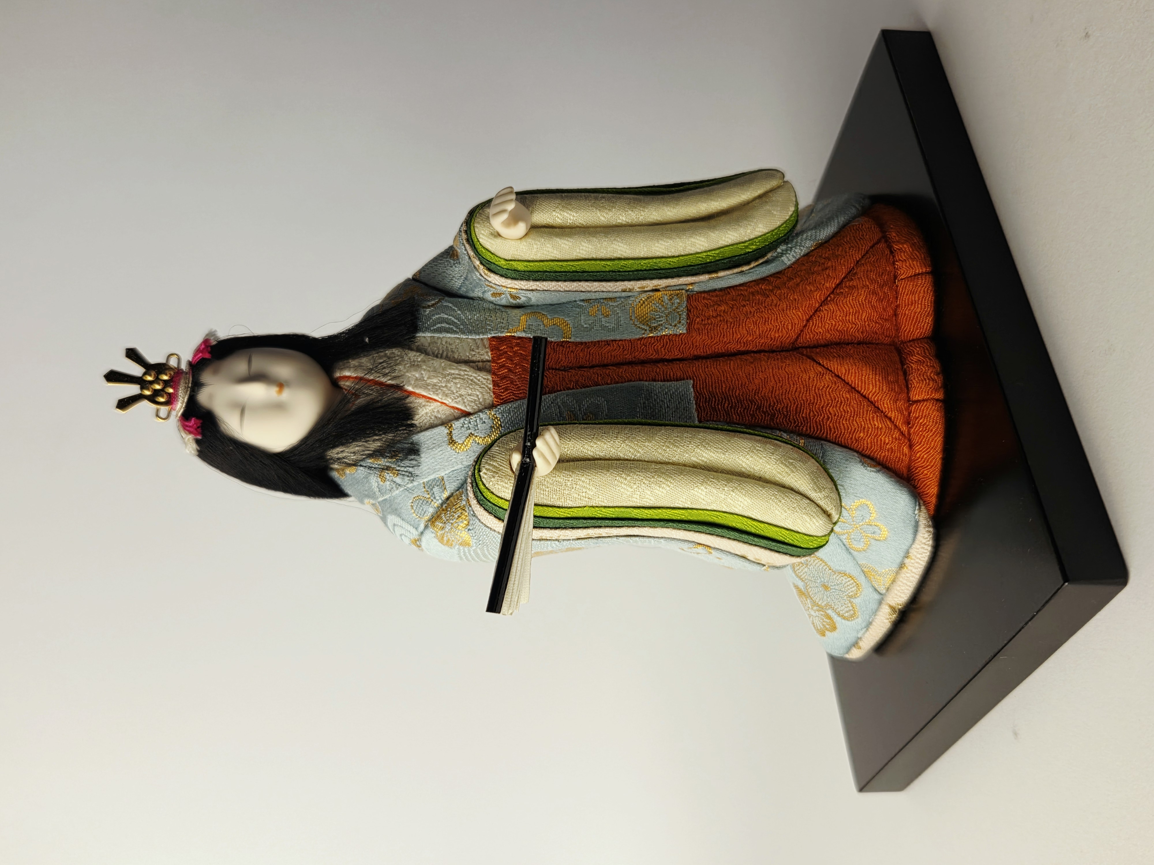 Vintage japoniška Kimekomi Hina lėlė – Kanjo (Court Lady)
