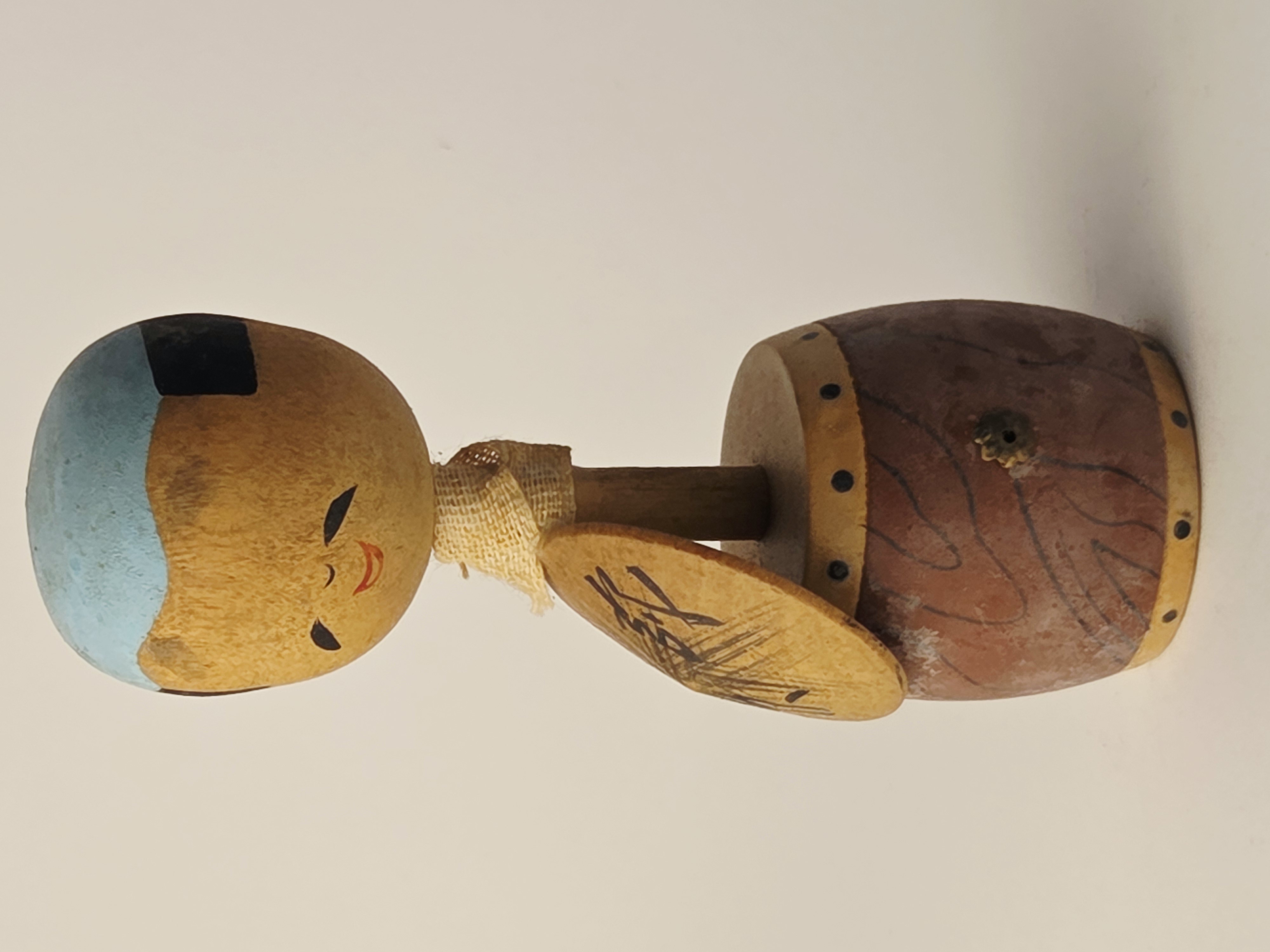 Tradicinė vintage japoniška Kokeshi medinė lėlė