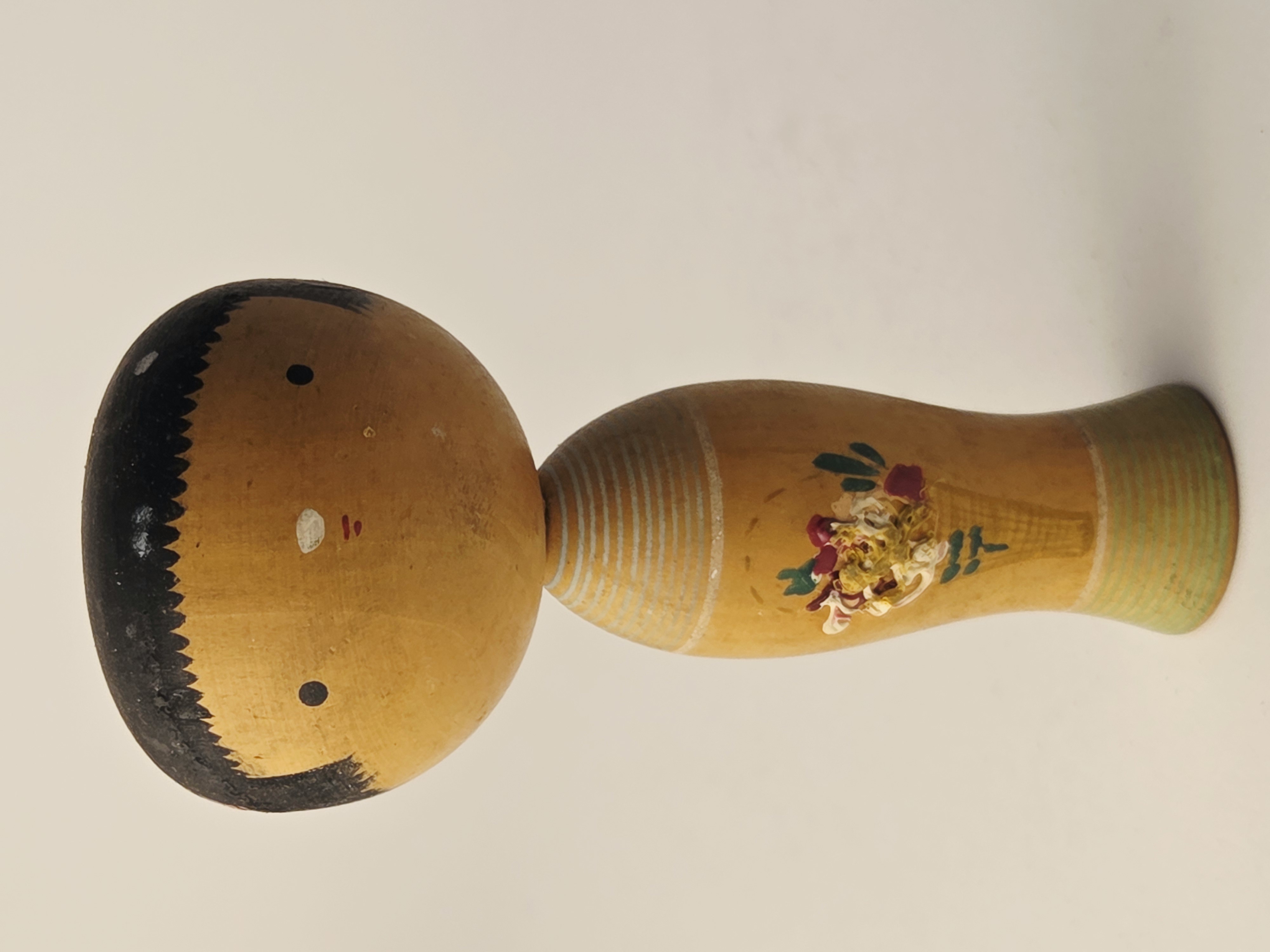 Tradicinė vintage japoniška Kokeshi medinė lėlė