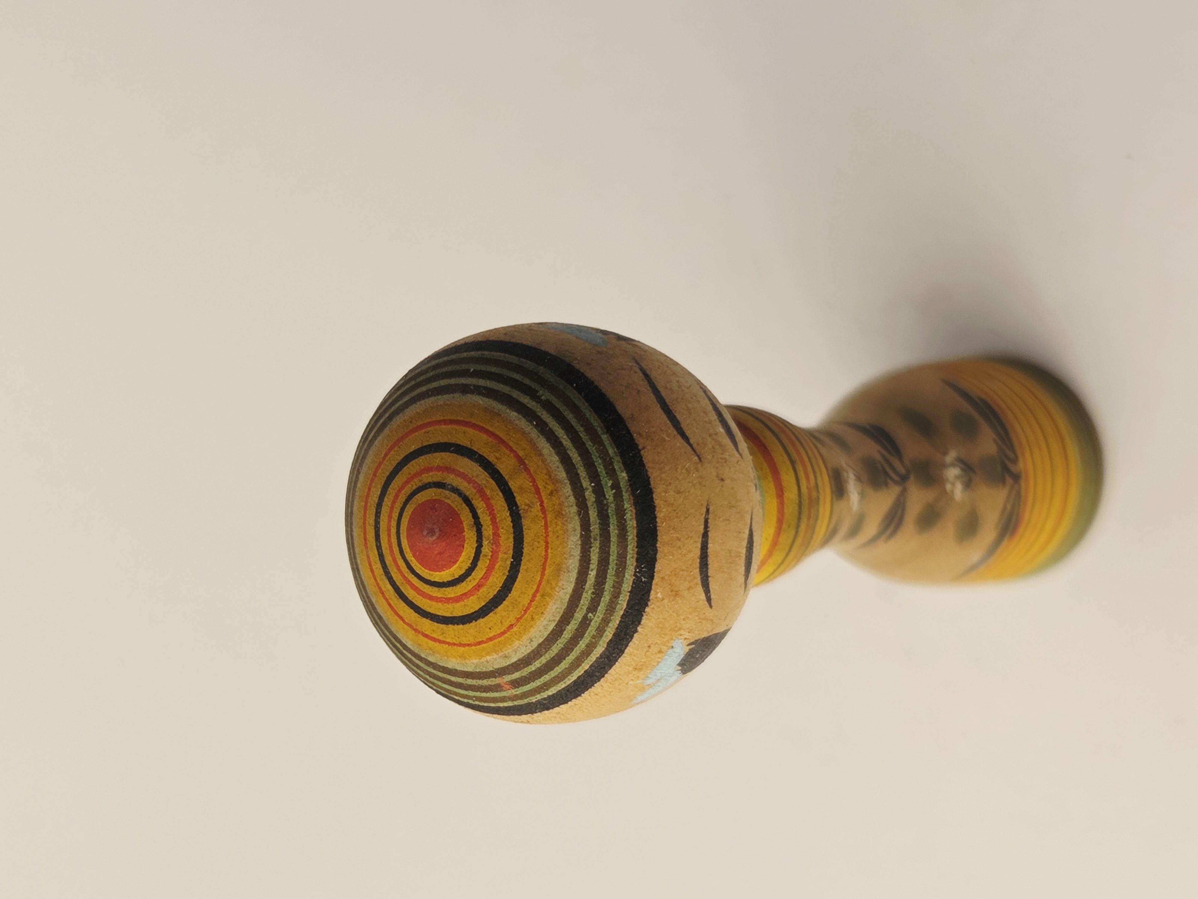 Tradicinė vintage japoniška Kokeshi medinė lėlė