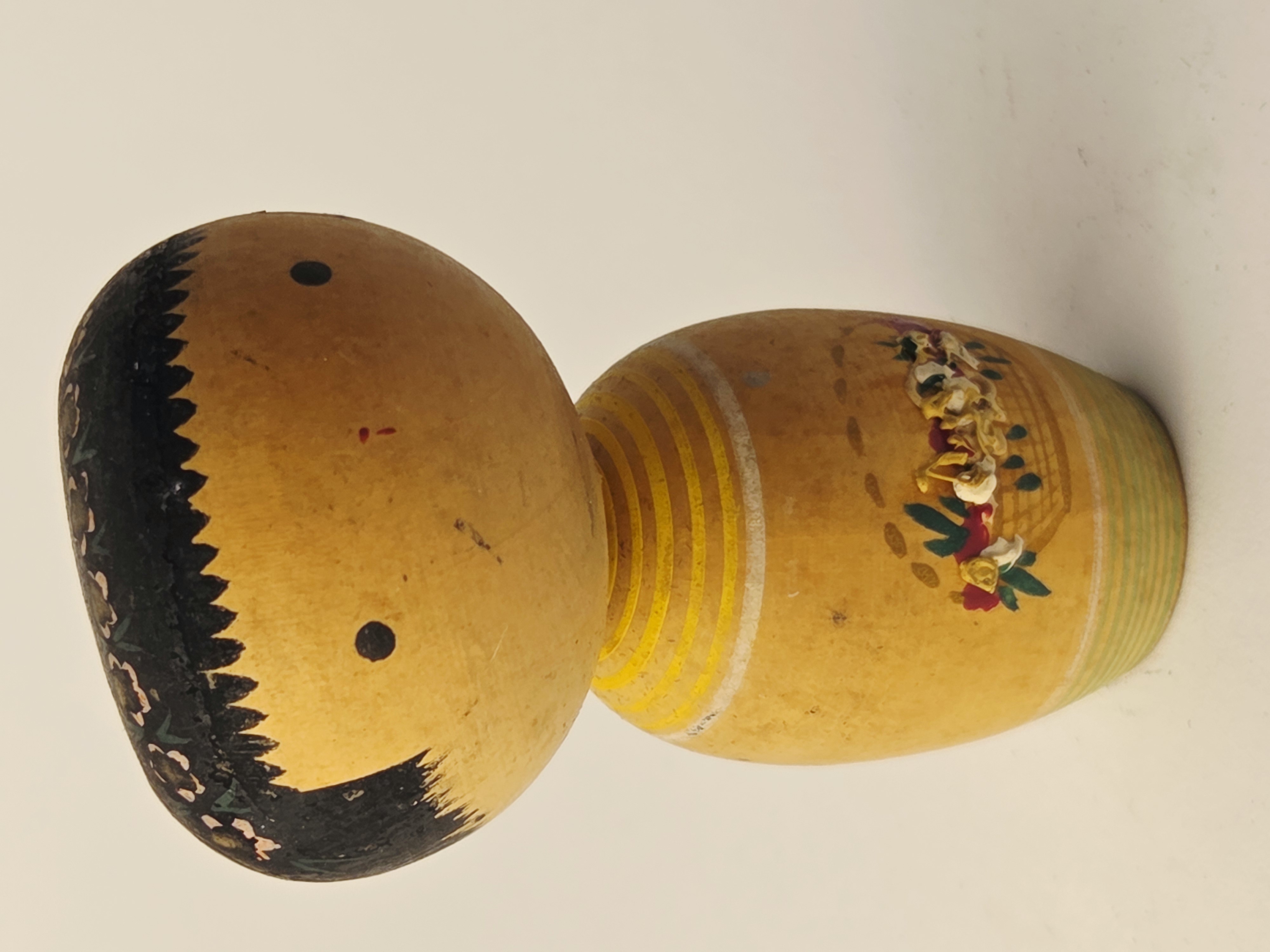 Tradicinė vintage japoniška Kokeshi medinė lėlė
