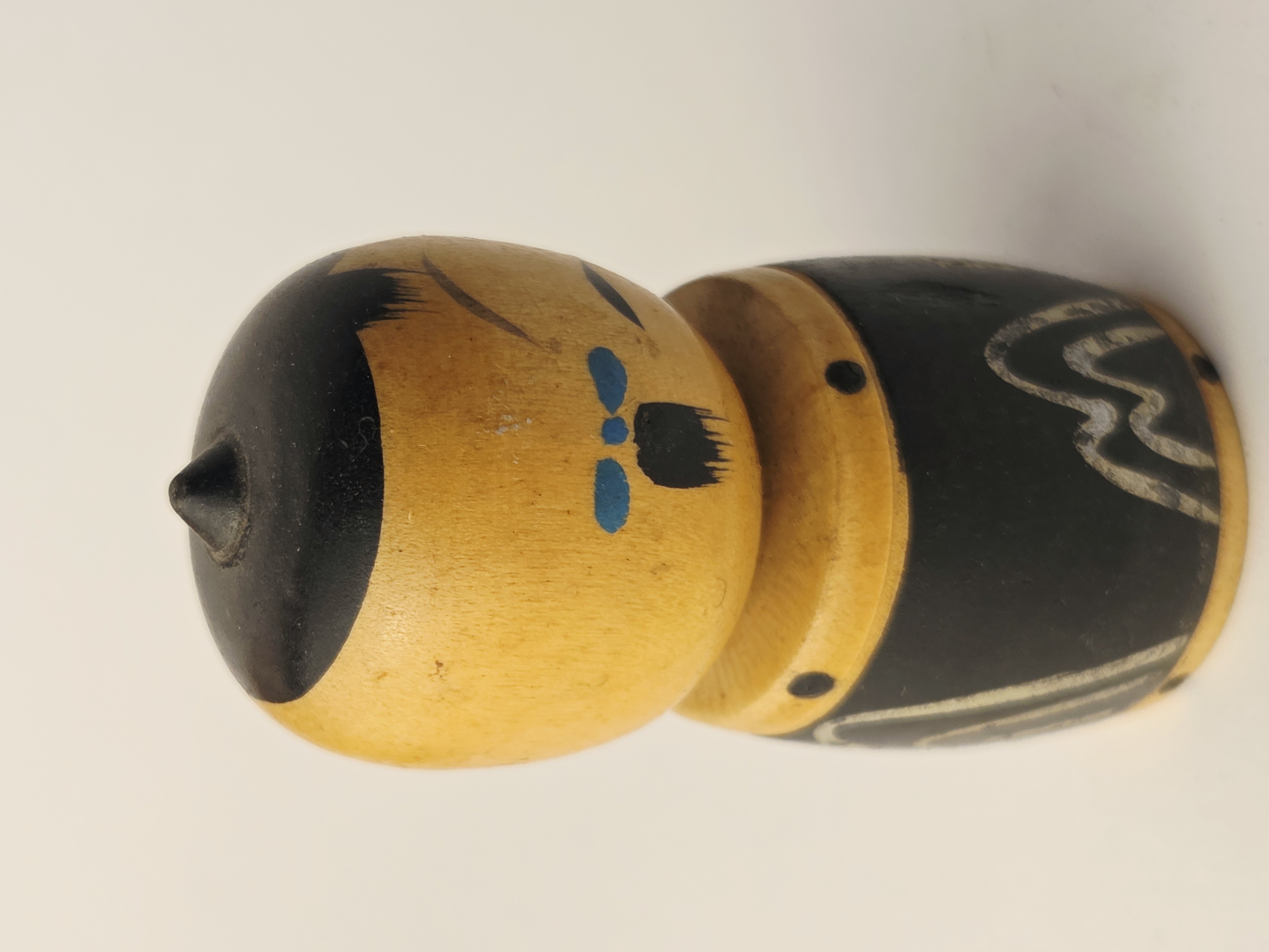 Tradicinė vintage japoniška Kokeshi medinė lėlė