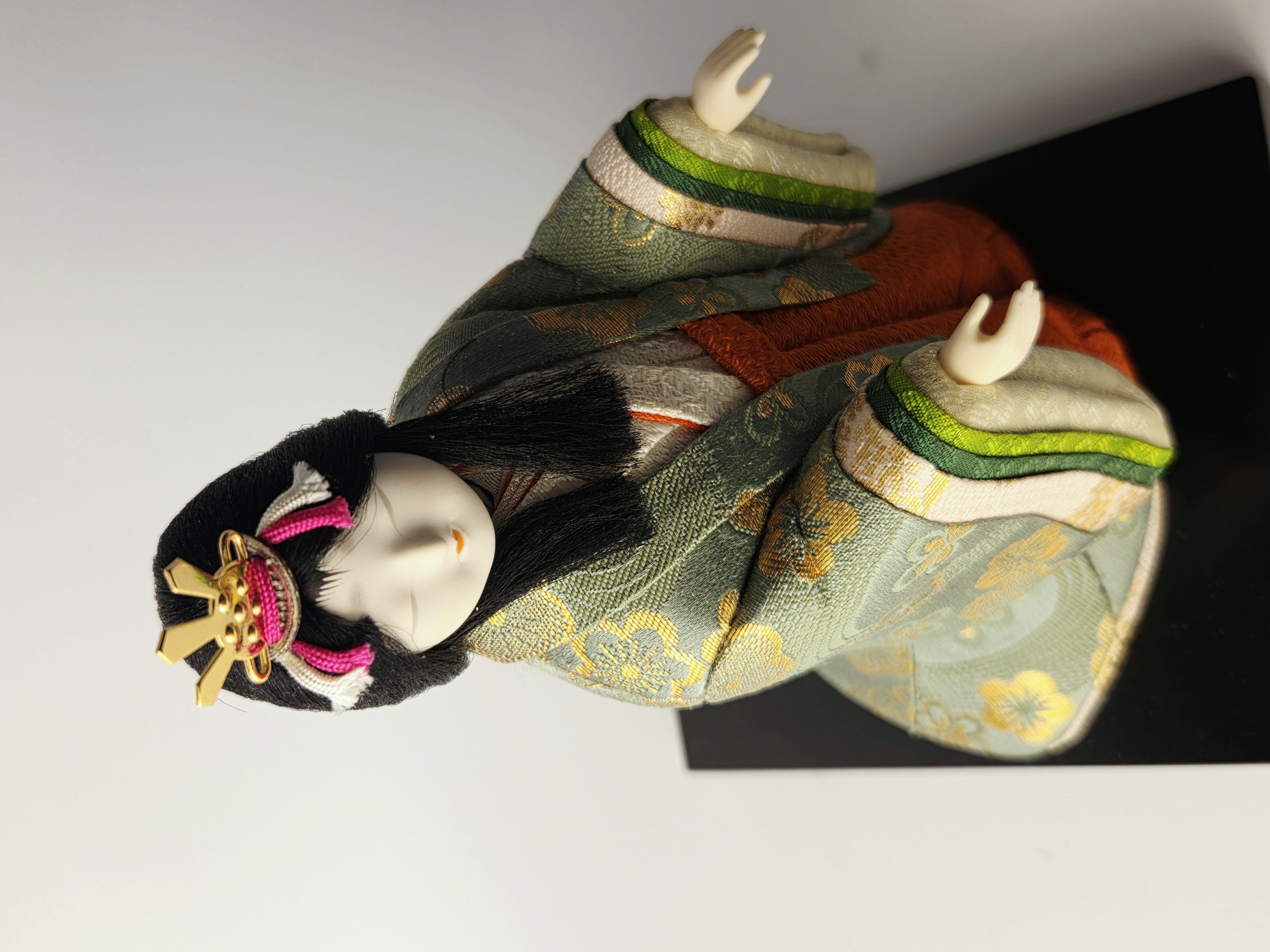 Vintage japoniška Kimekomi Hina lėlė – Kanjo (Court Lady)