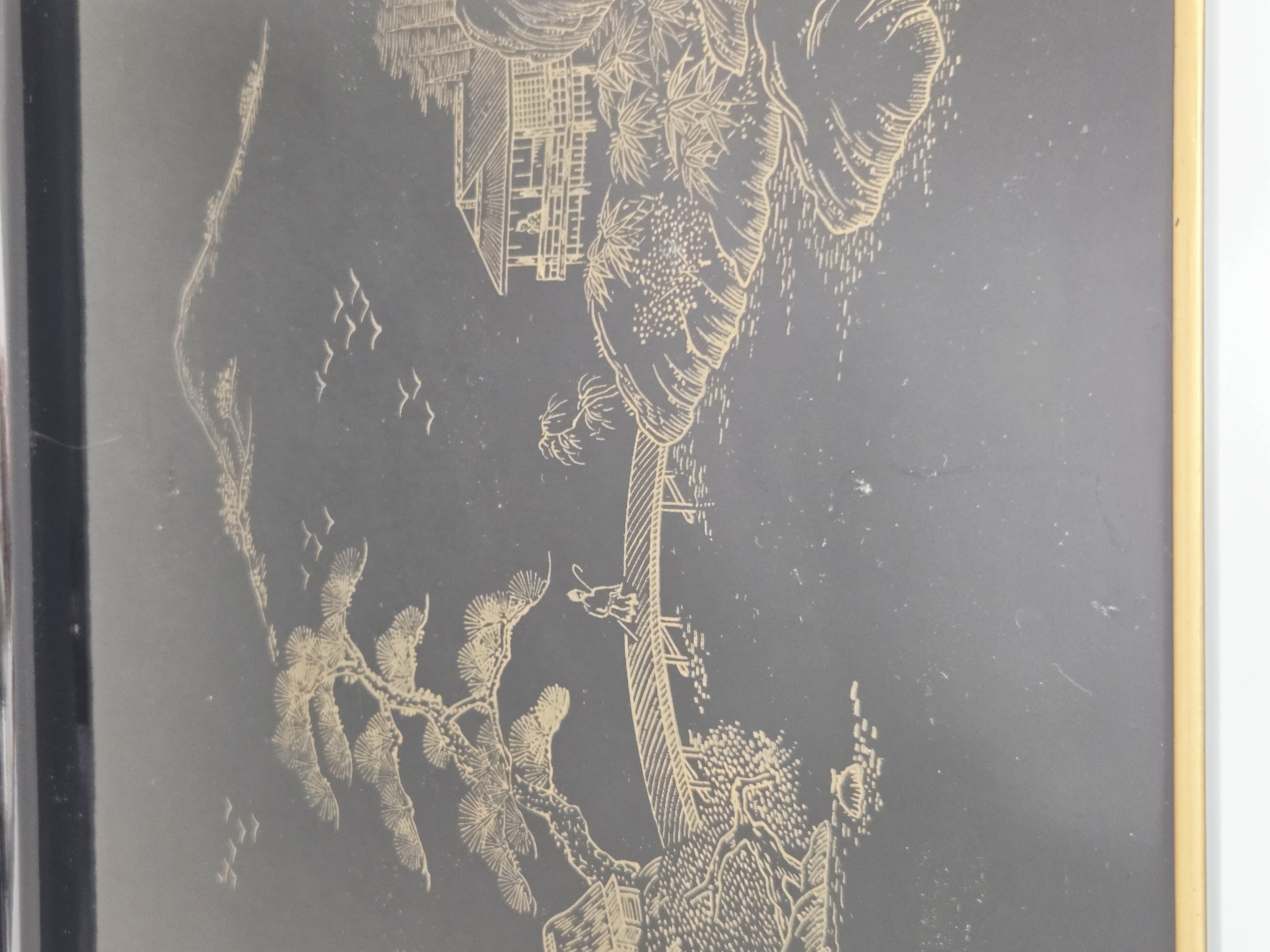 Vintage Okawa Kichiemon Wajima nuri laquerware padėklas