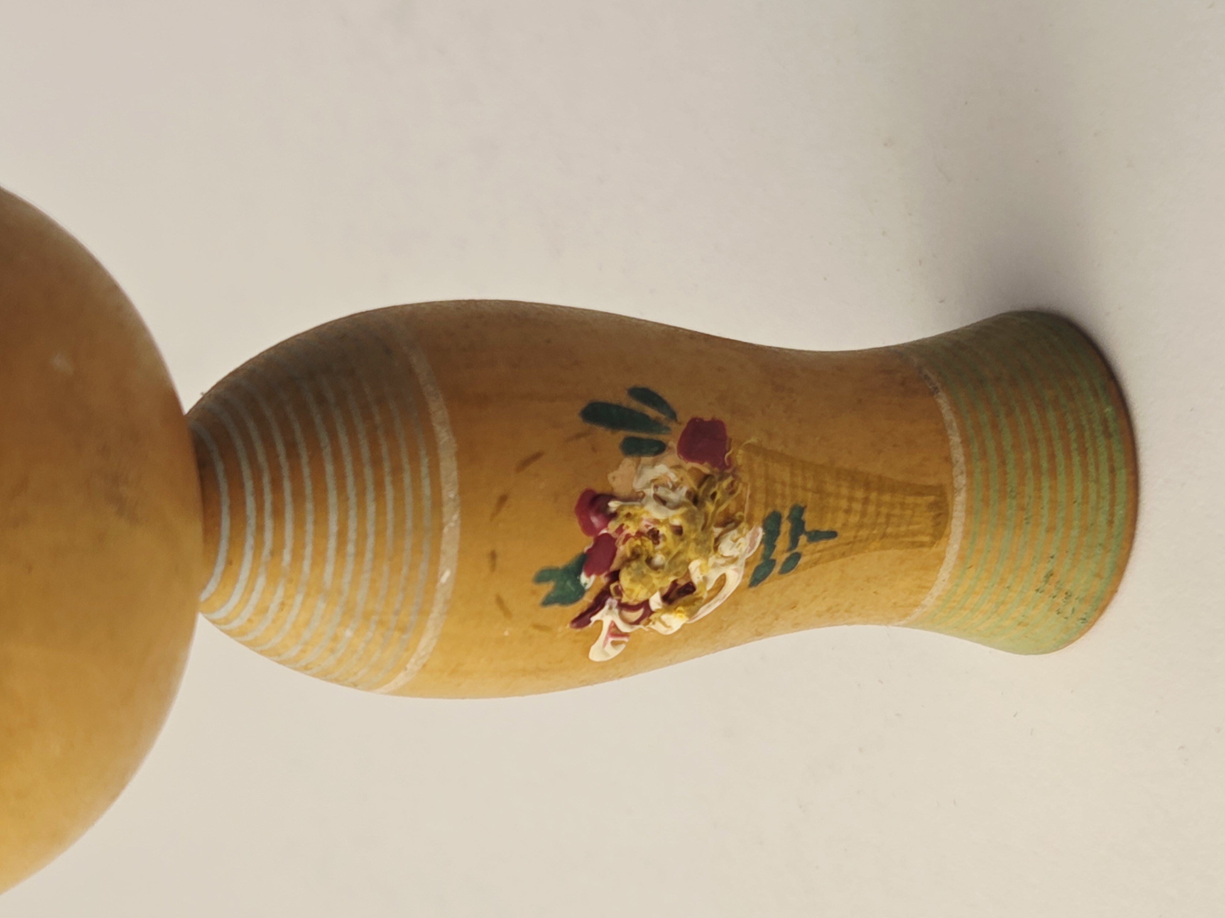Tradicinė vintage japoniška Kokeshi medinė lėlė
