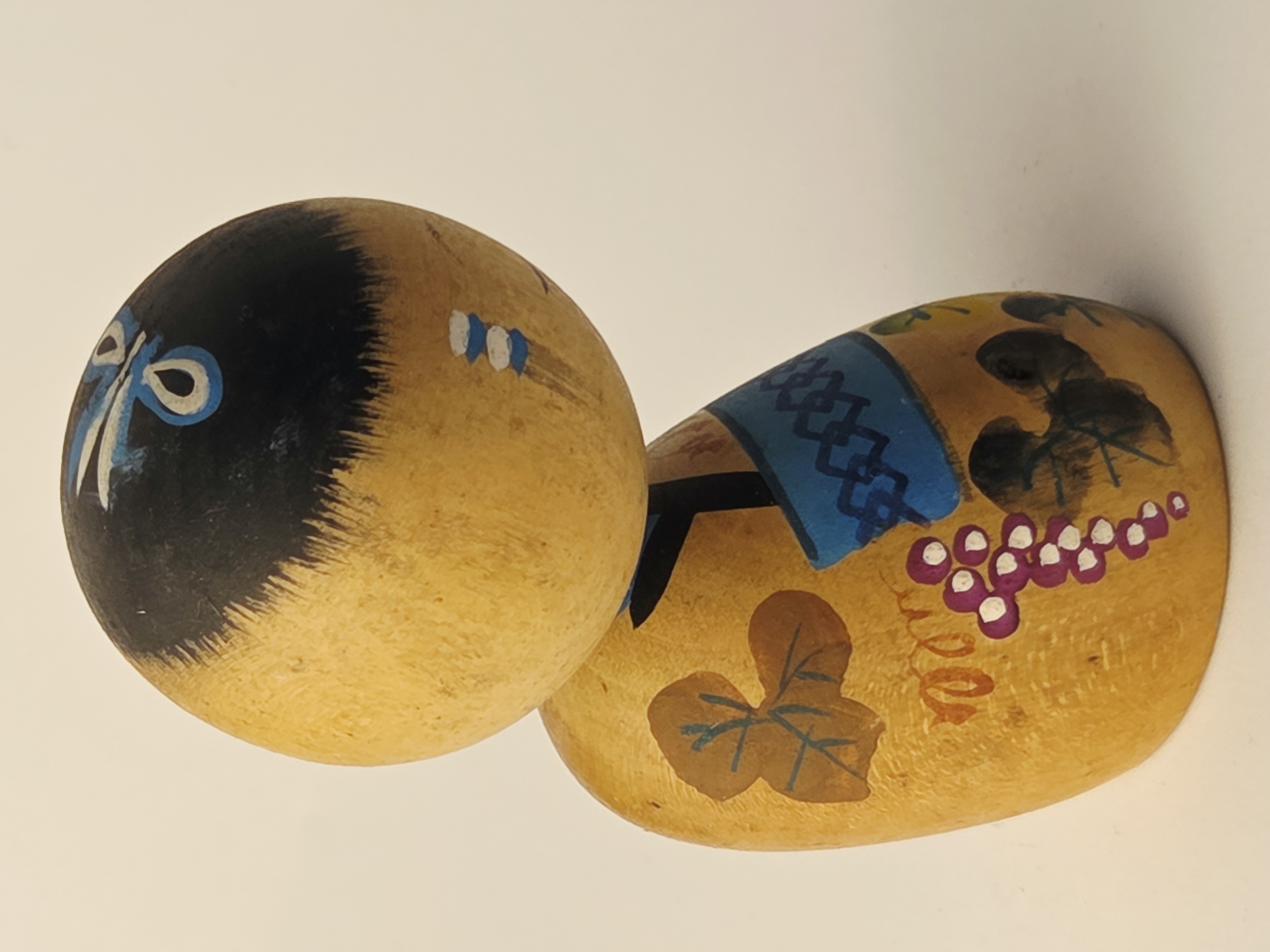 Tradicinė vintage japoniška Kokeshi medinė lėlė