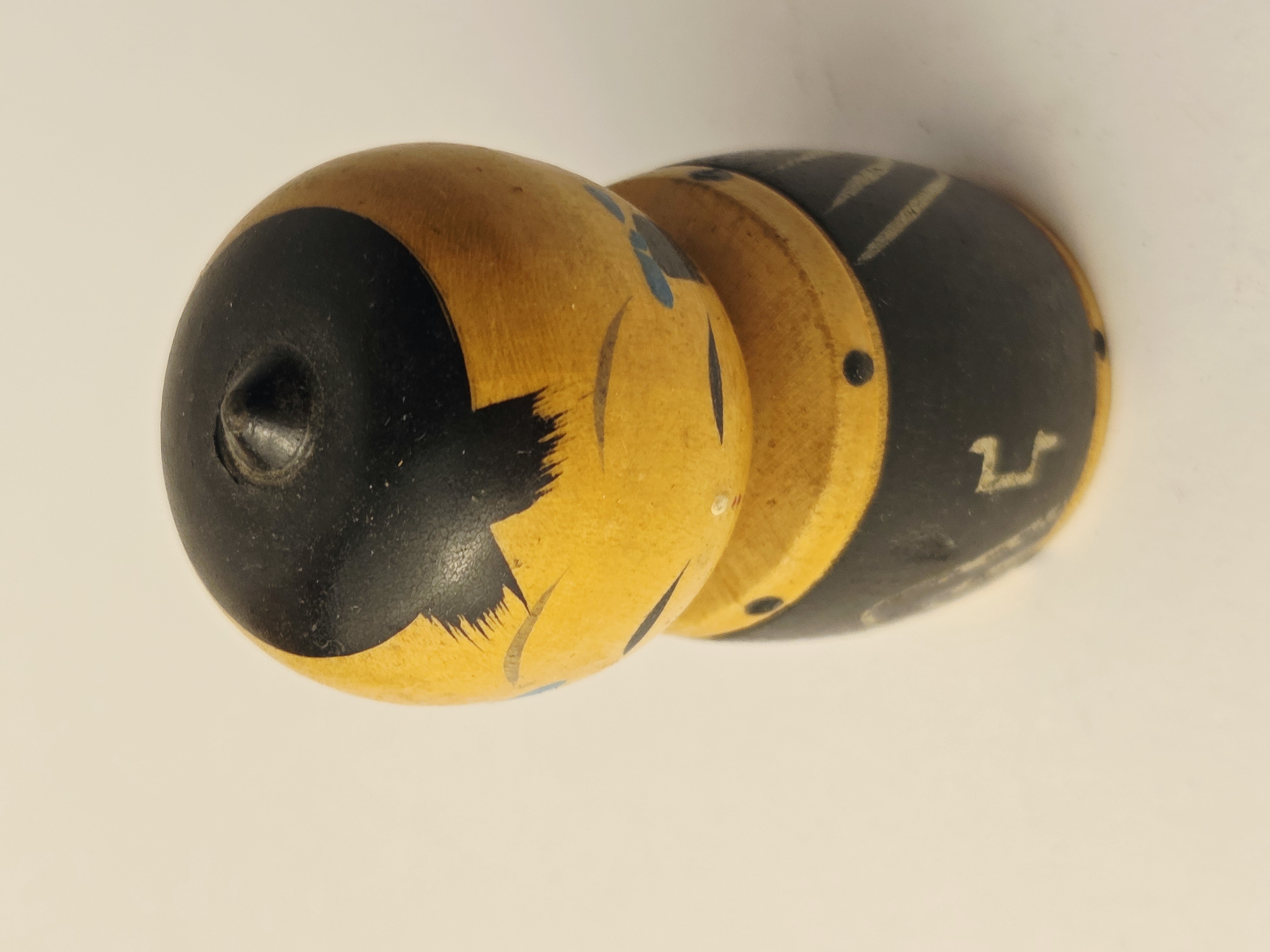Tradicinė vintage japoniška Kokeshi medinė lėlė