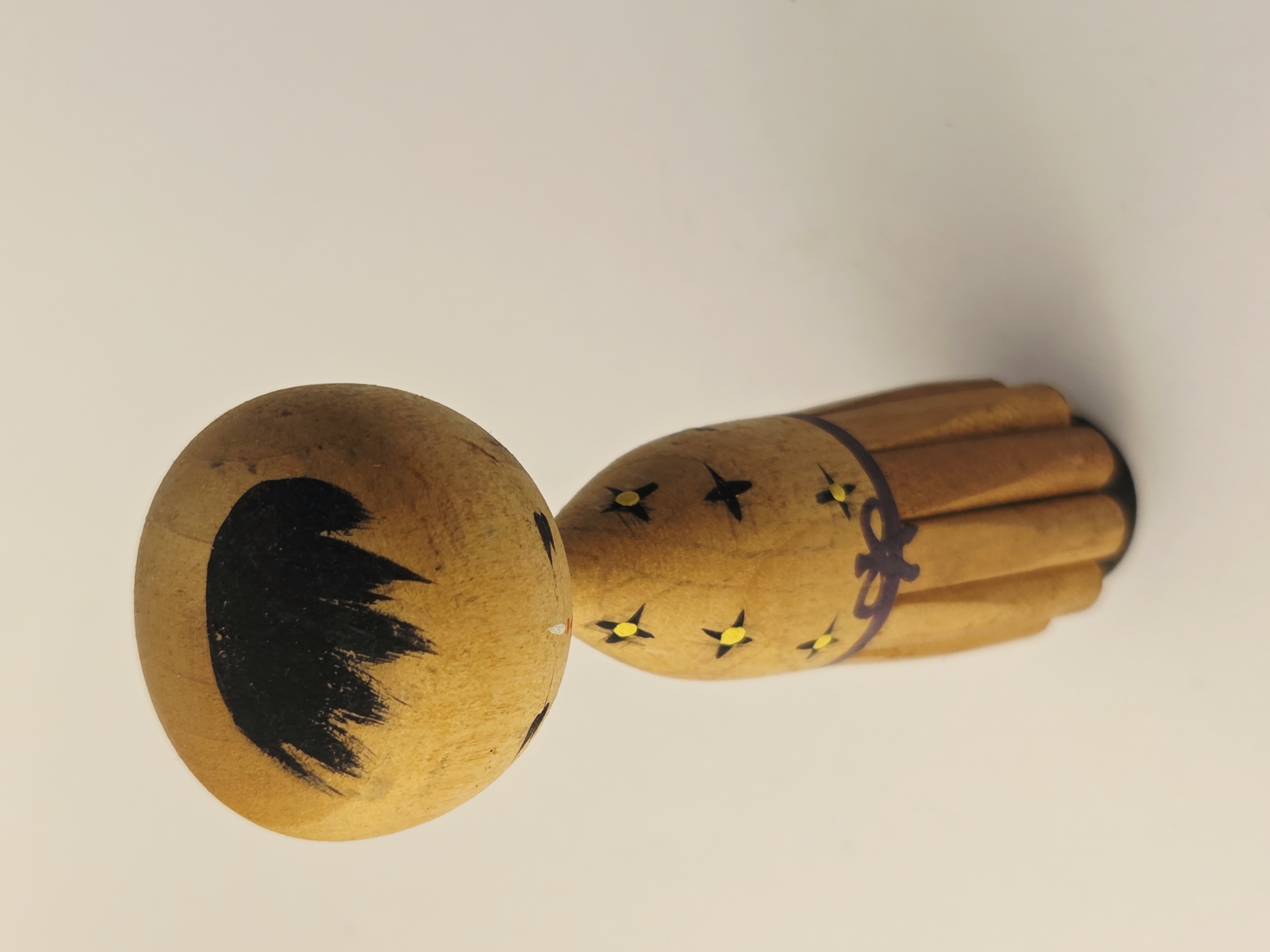 Tradicinė vintage japoniška Kokeshi medinė lėlė
