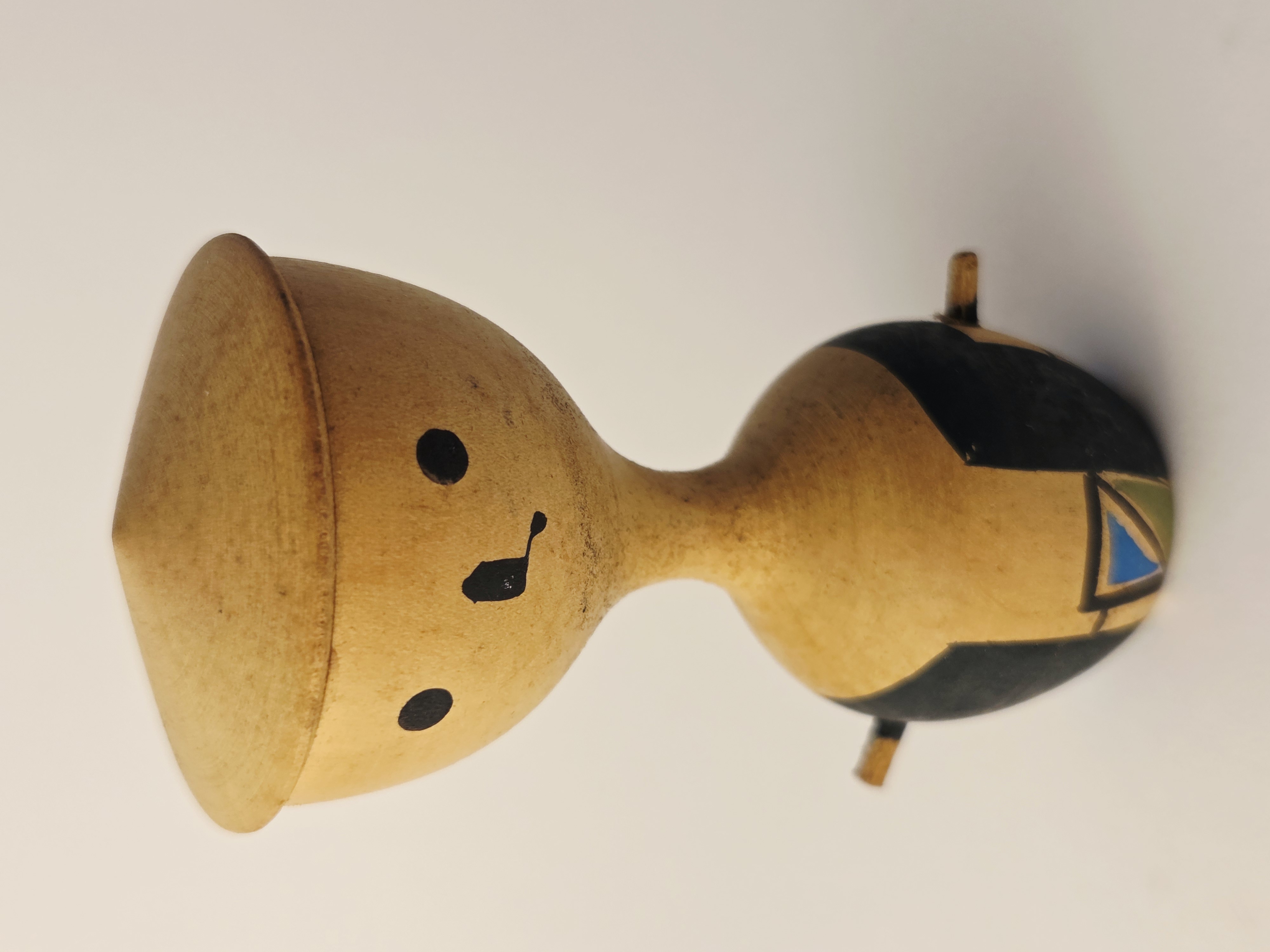 Tradicinė vintage japoniška Kokeshi medinė lėlė