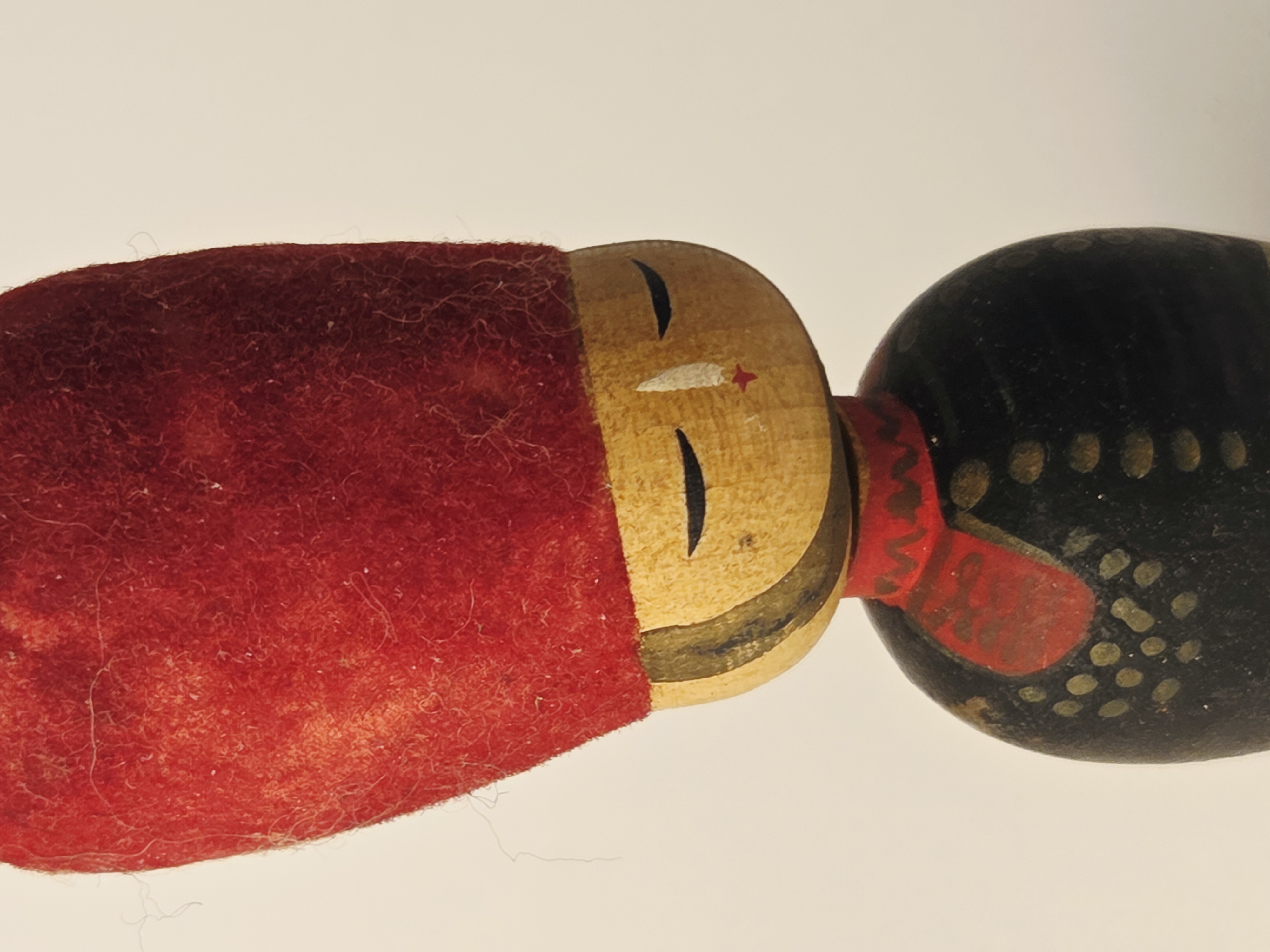 Tradicinė vintage japoniška Kokeshi medinė lėlė