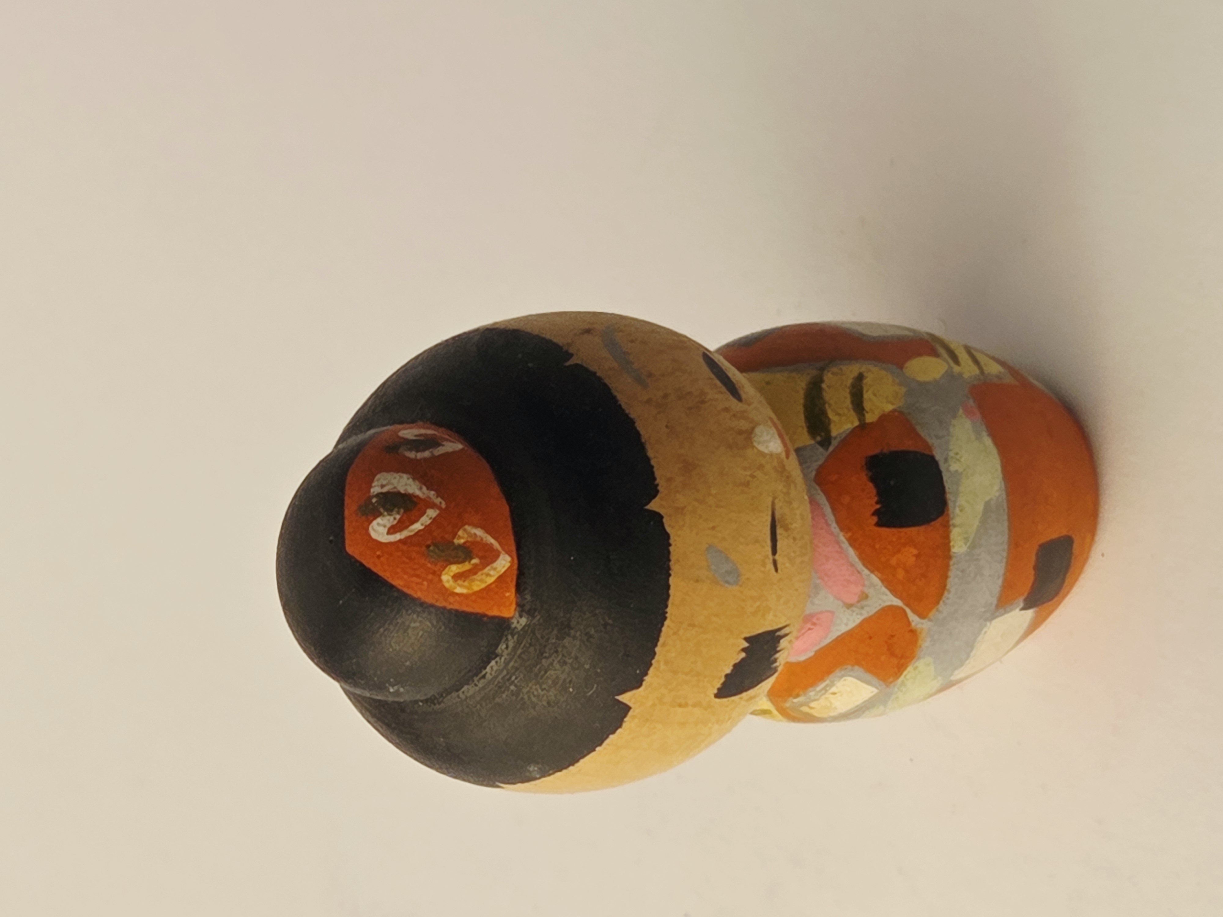 Tradicinė vintage japoniška Kokeshi medinė lėlė