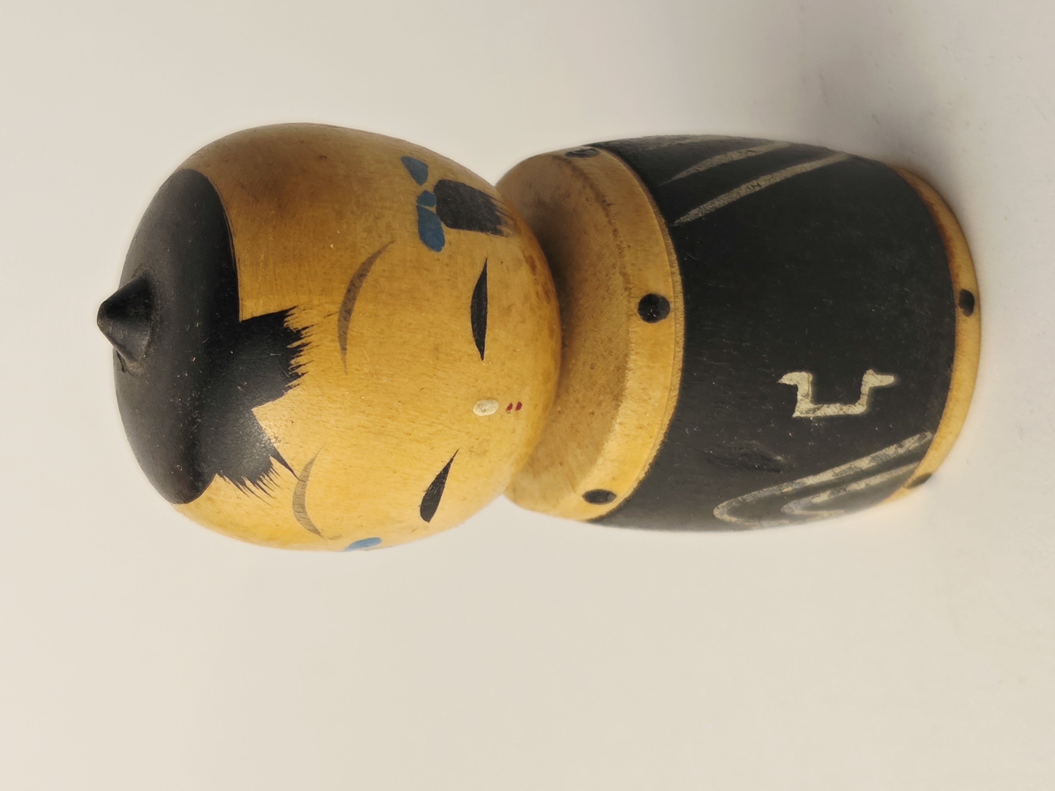 Tradicinė vintage japoniška Kokeshi medinė lėlė