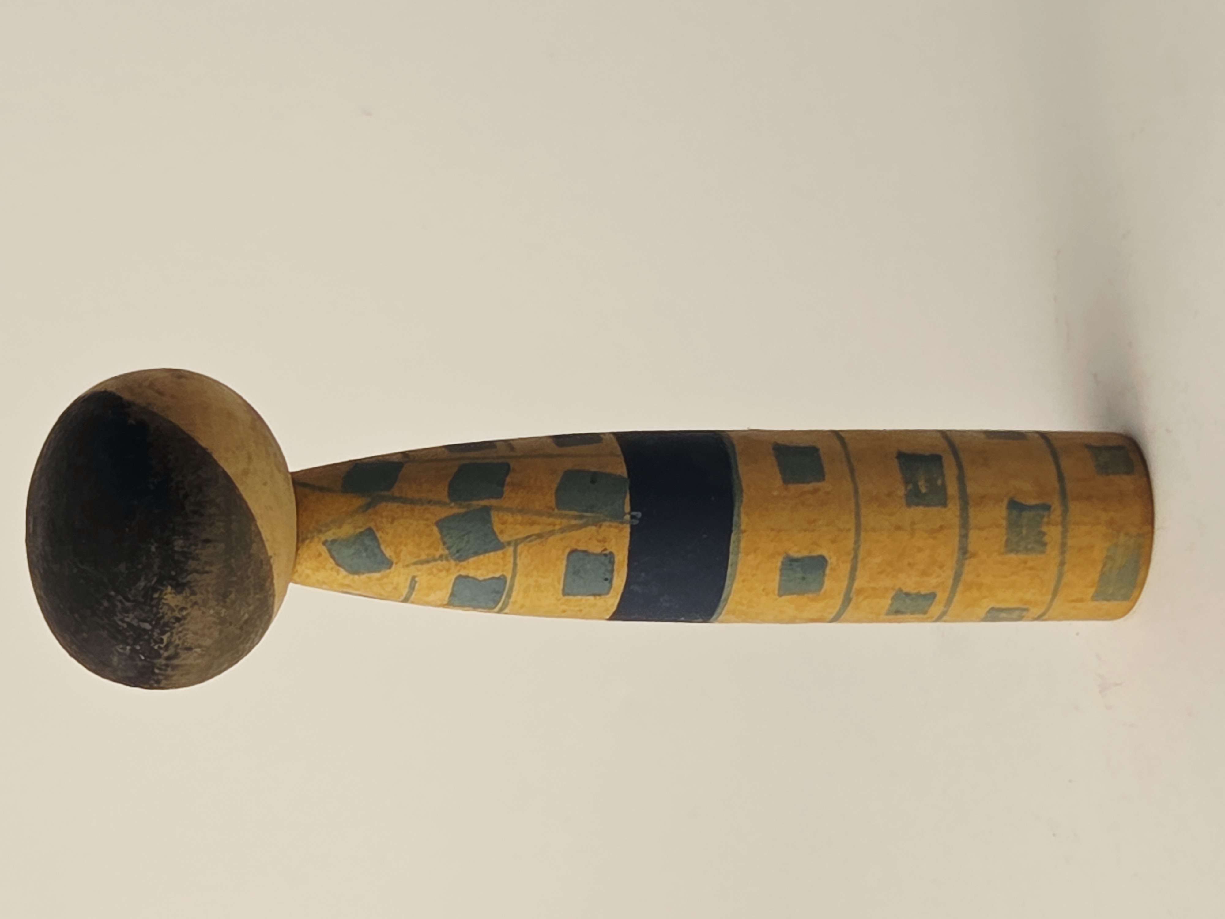 Tradicinė vintage japoniška Kokeshi medinė lėlė