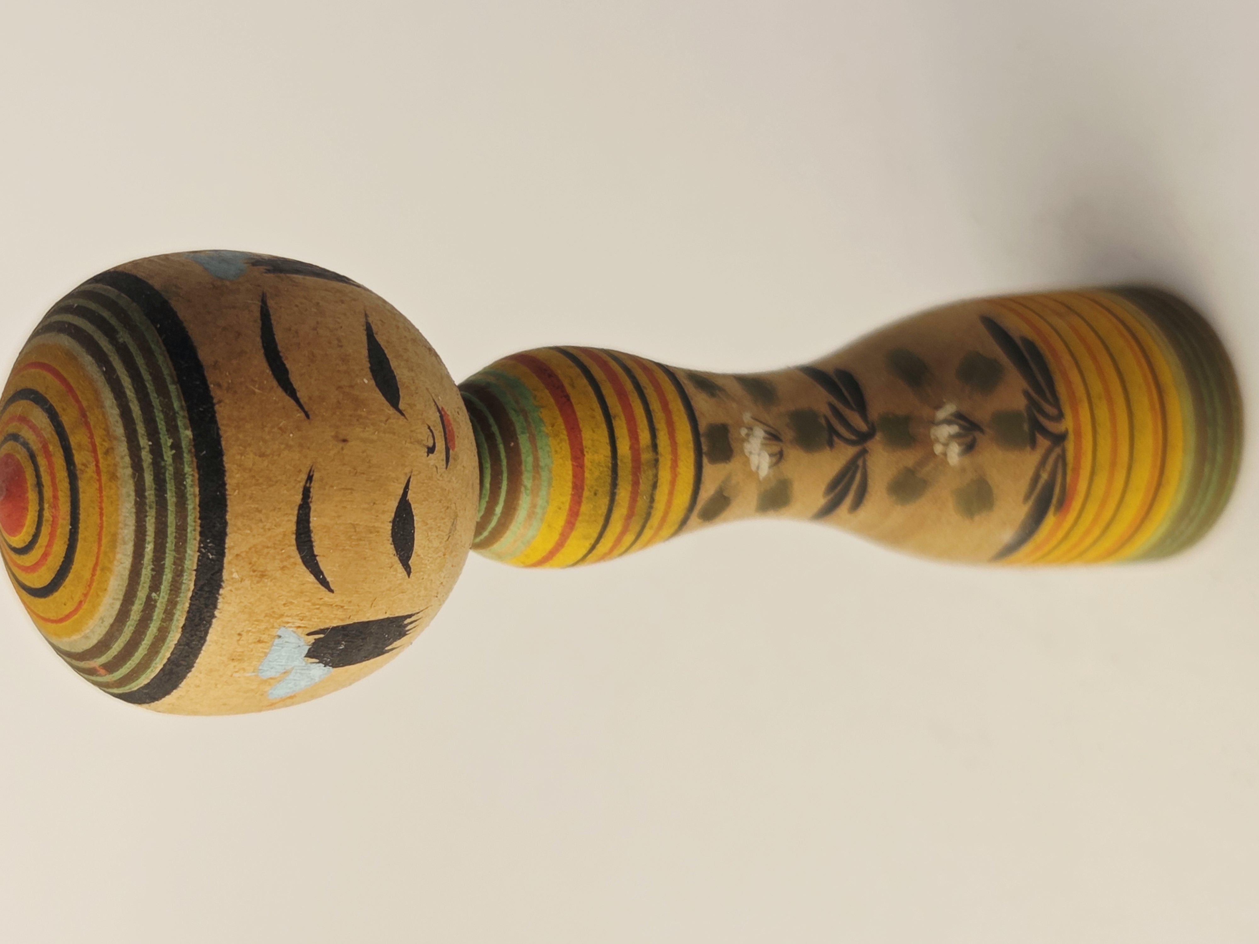 Tradicinė vintage japoniška Kokeshi medinė lėlė