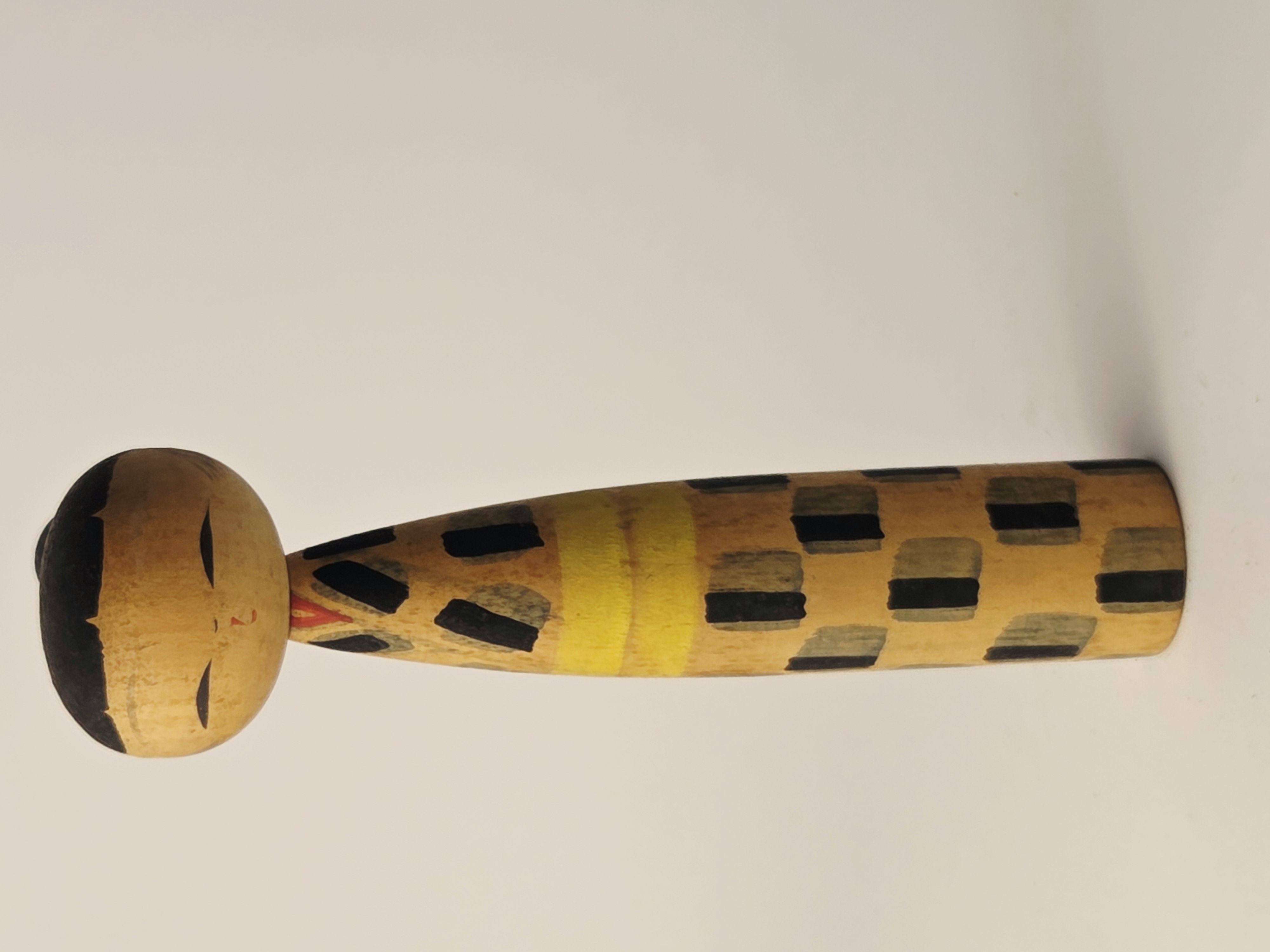 Tradicinė vintage japoniška Kokeshi medinė lėlė