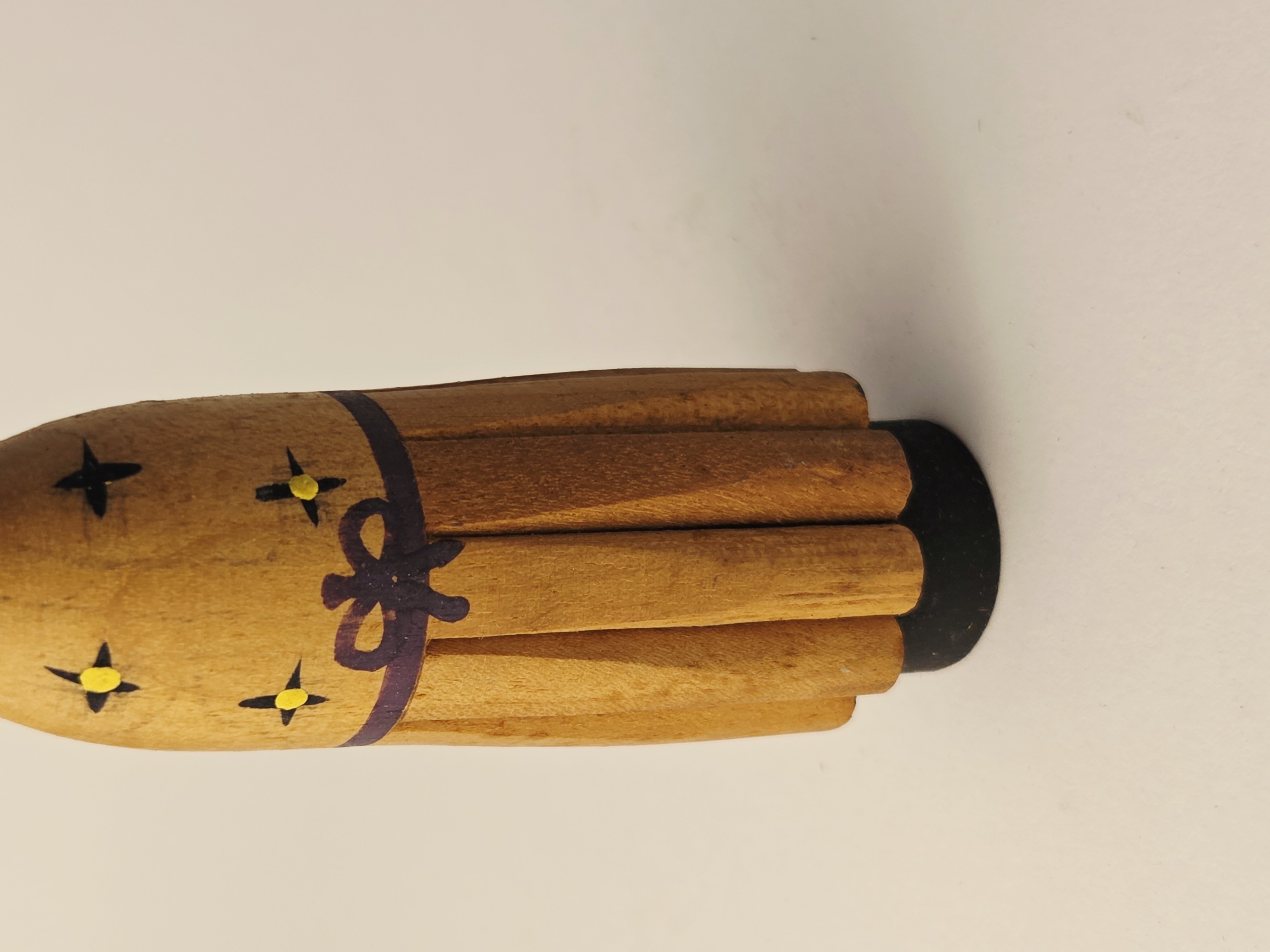 Tradicinė vintage japoniška Kokeshi medinė lėlė