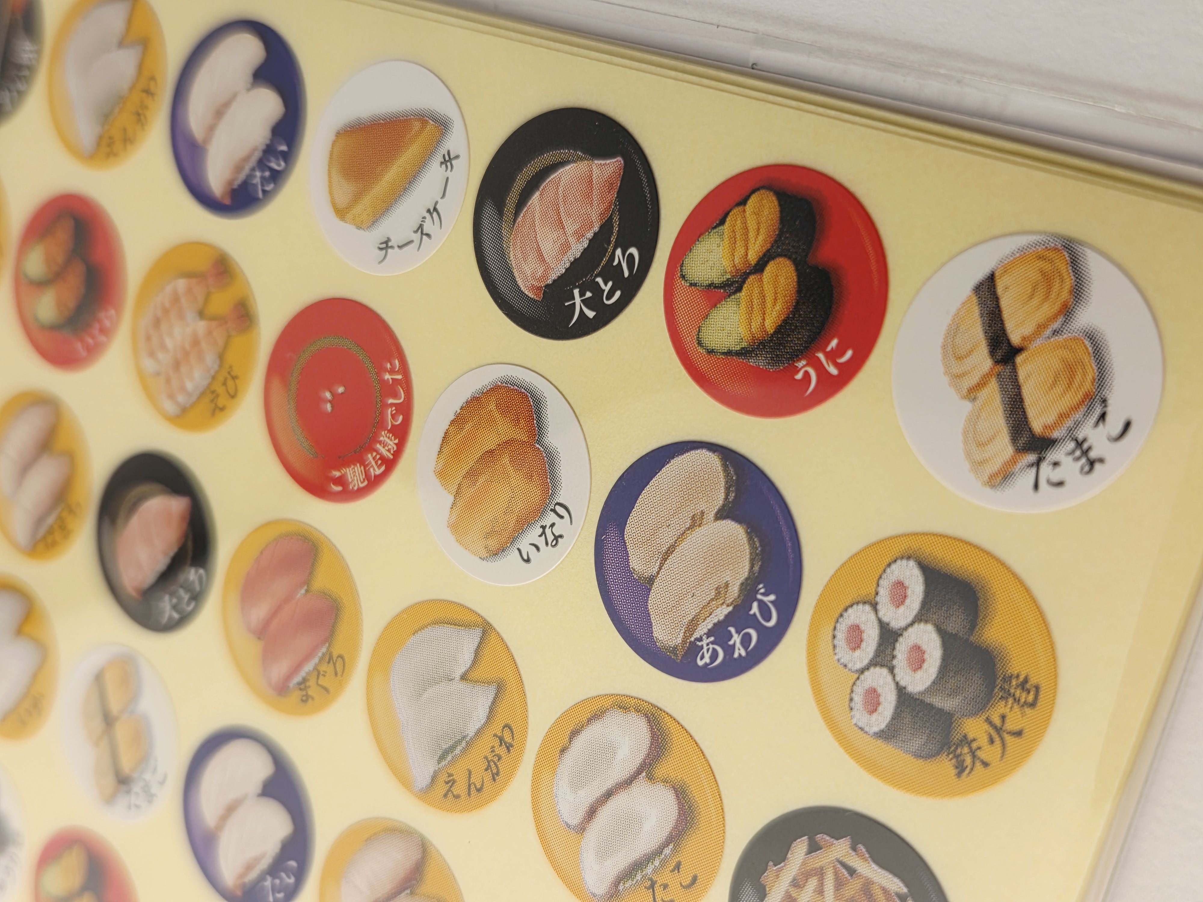 Japoniški sushi tematikos lipdukai – 280 vnt.