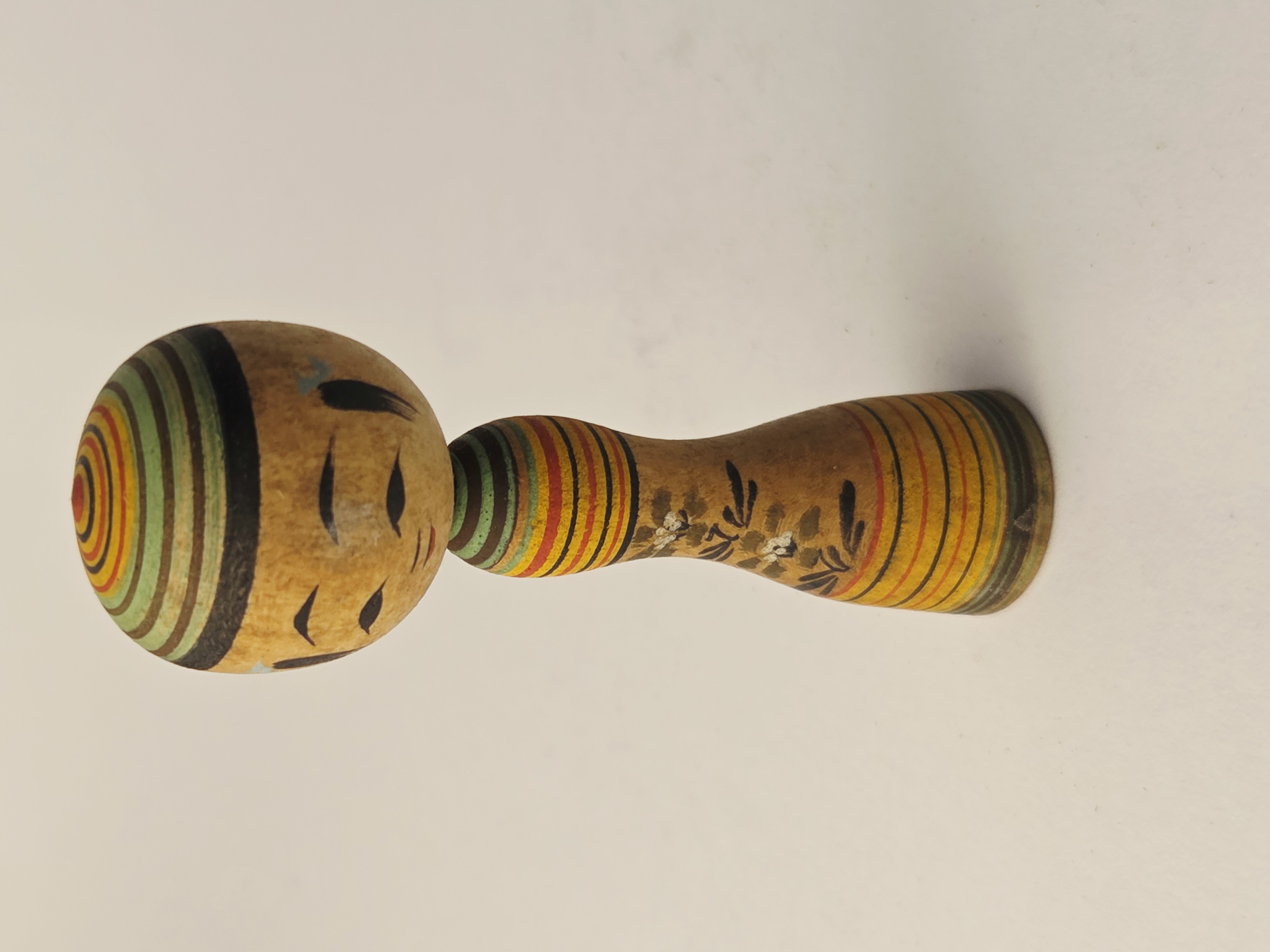 Tradicinė vintage japoniška Kokeshi medinė lėlė