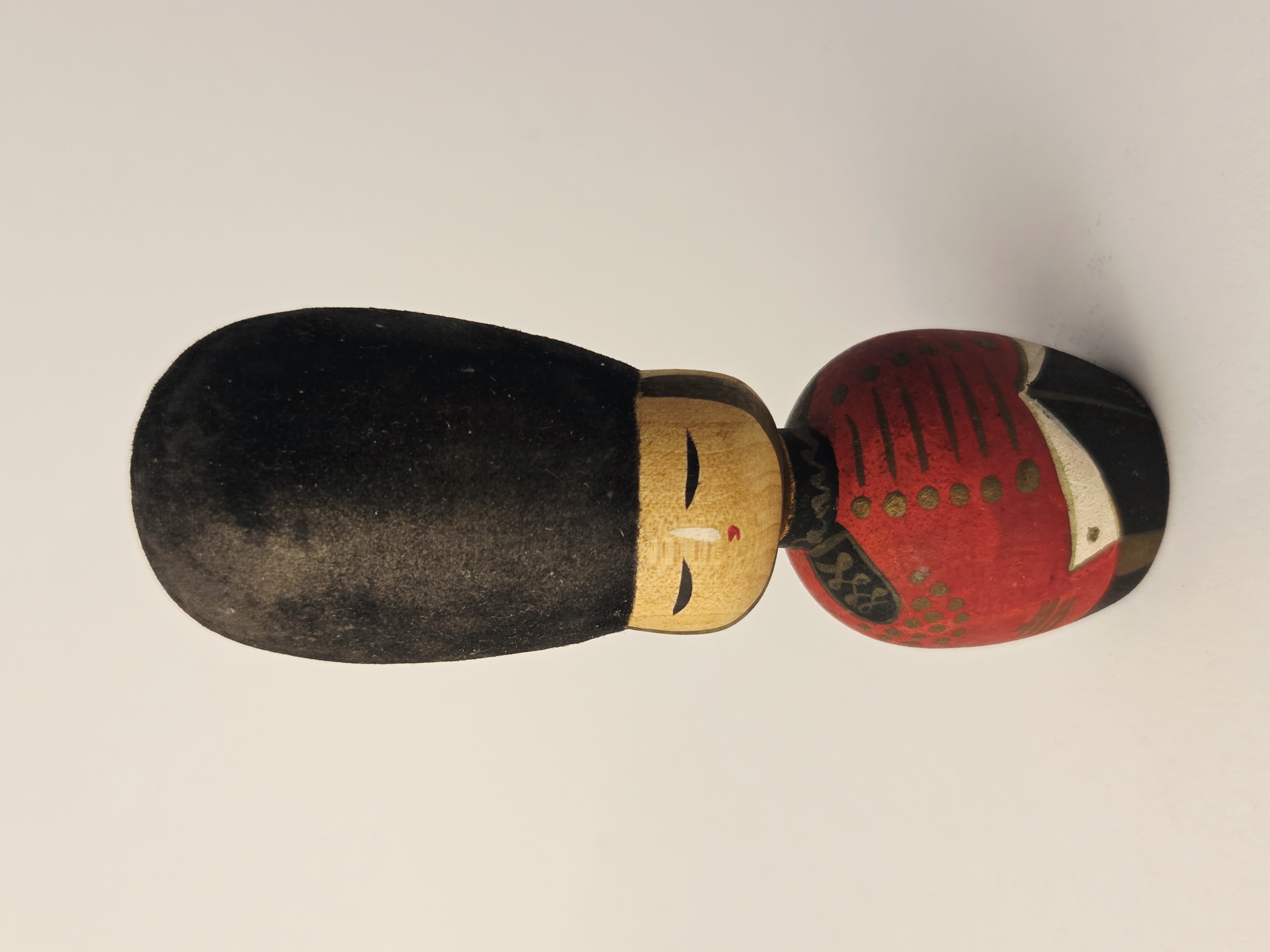 Tradicinė vintage japoniška Kokeshi medinė lėlė