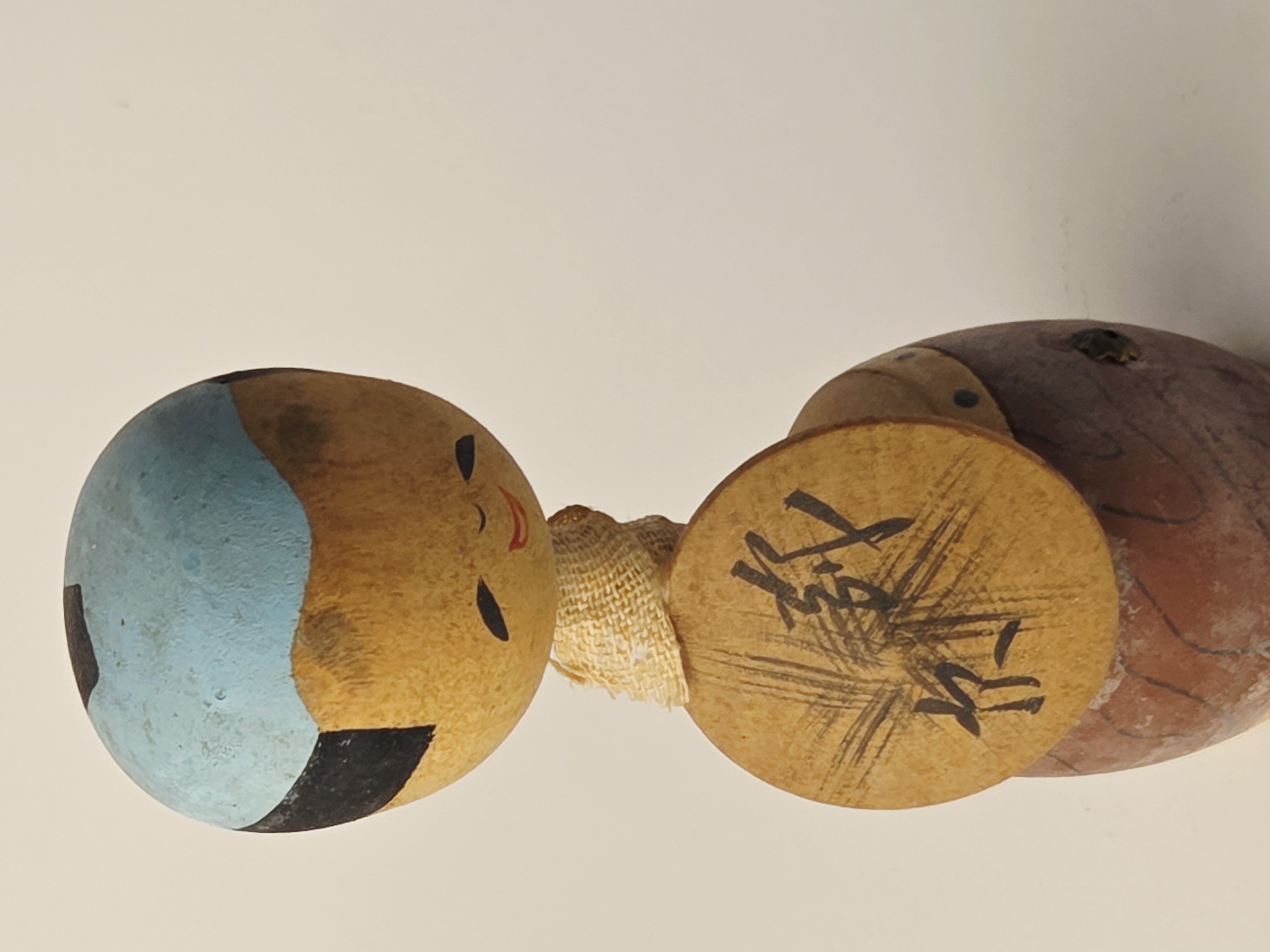 Tradicinė vintage japoniška Kokeshi medinė lėlė