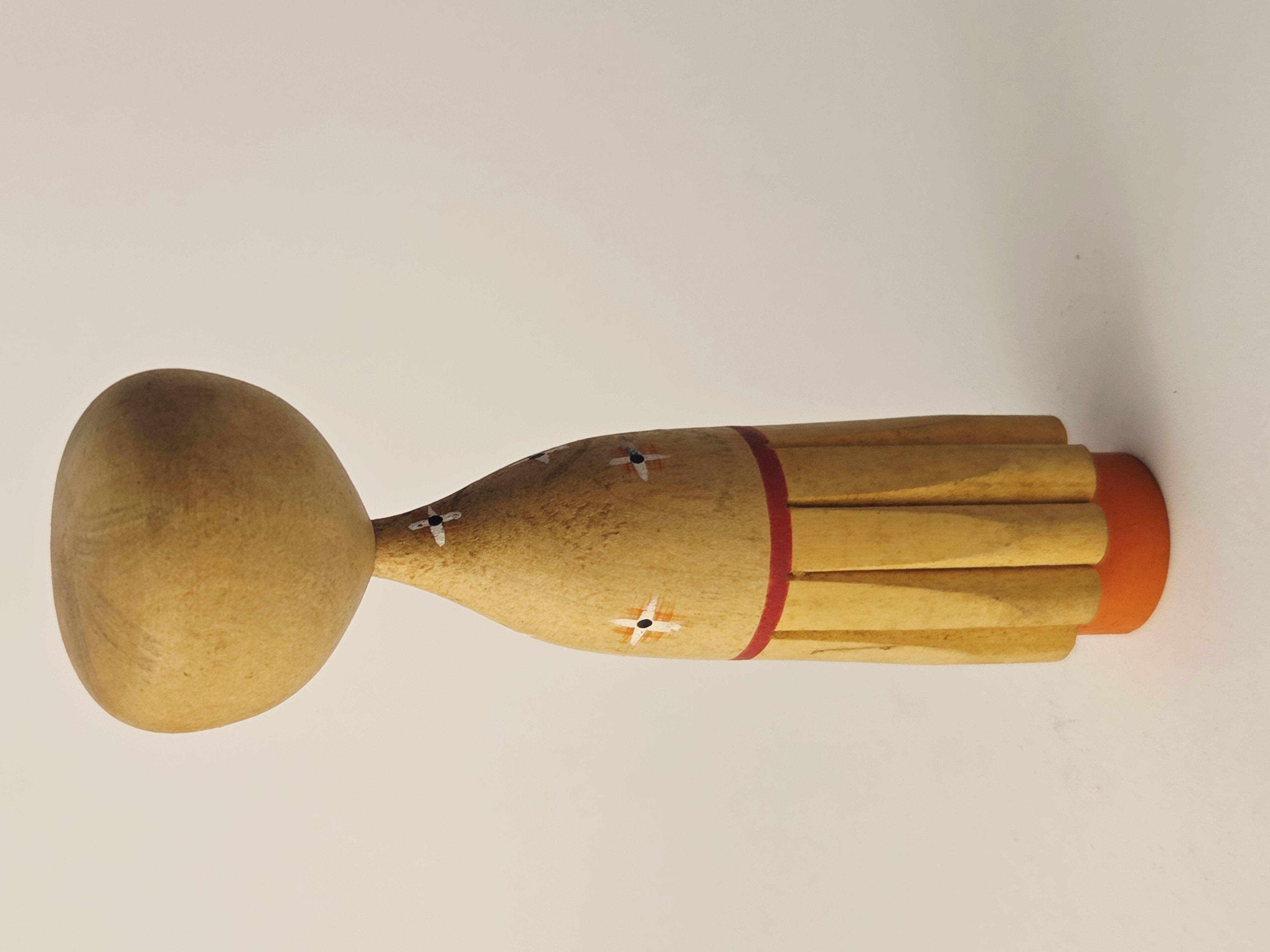 Tradicinė vintage japoniška Kokeshi medinė lėlė