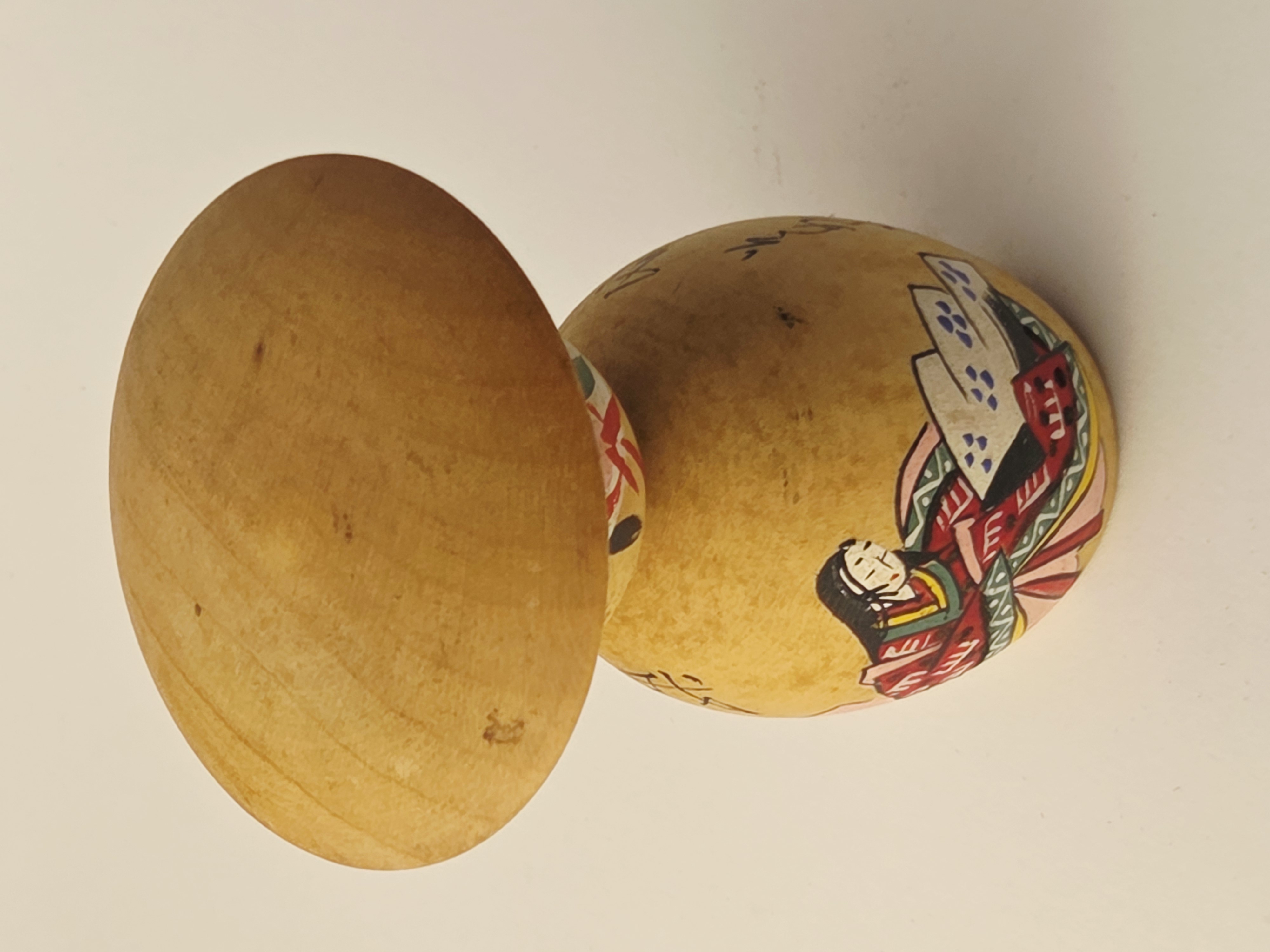 Tradicinė vintage japoniška Kokeshi medinė lėlė