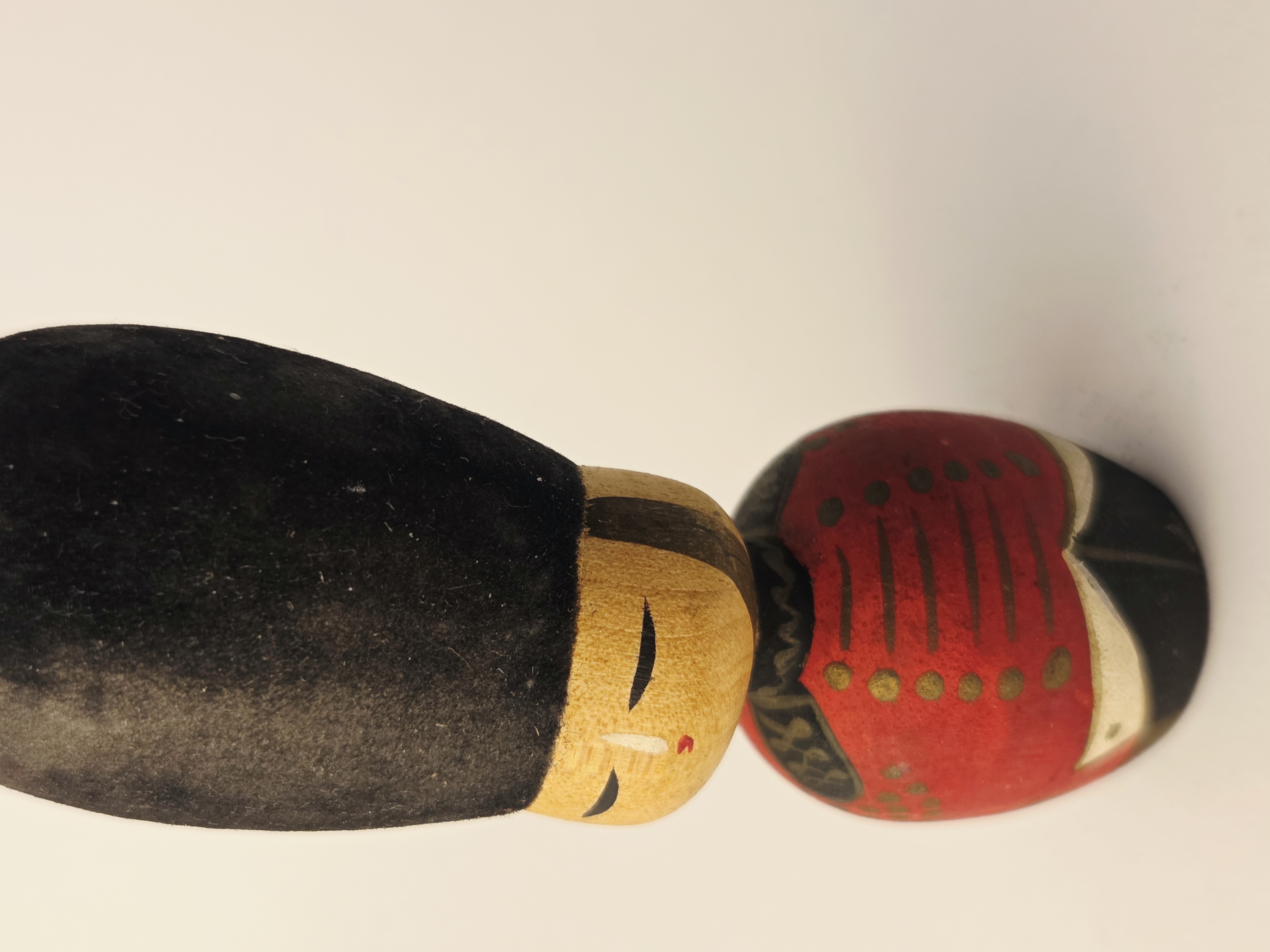 Tradicinė vintage japoniška Kokeshi medinė lėlė