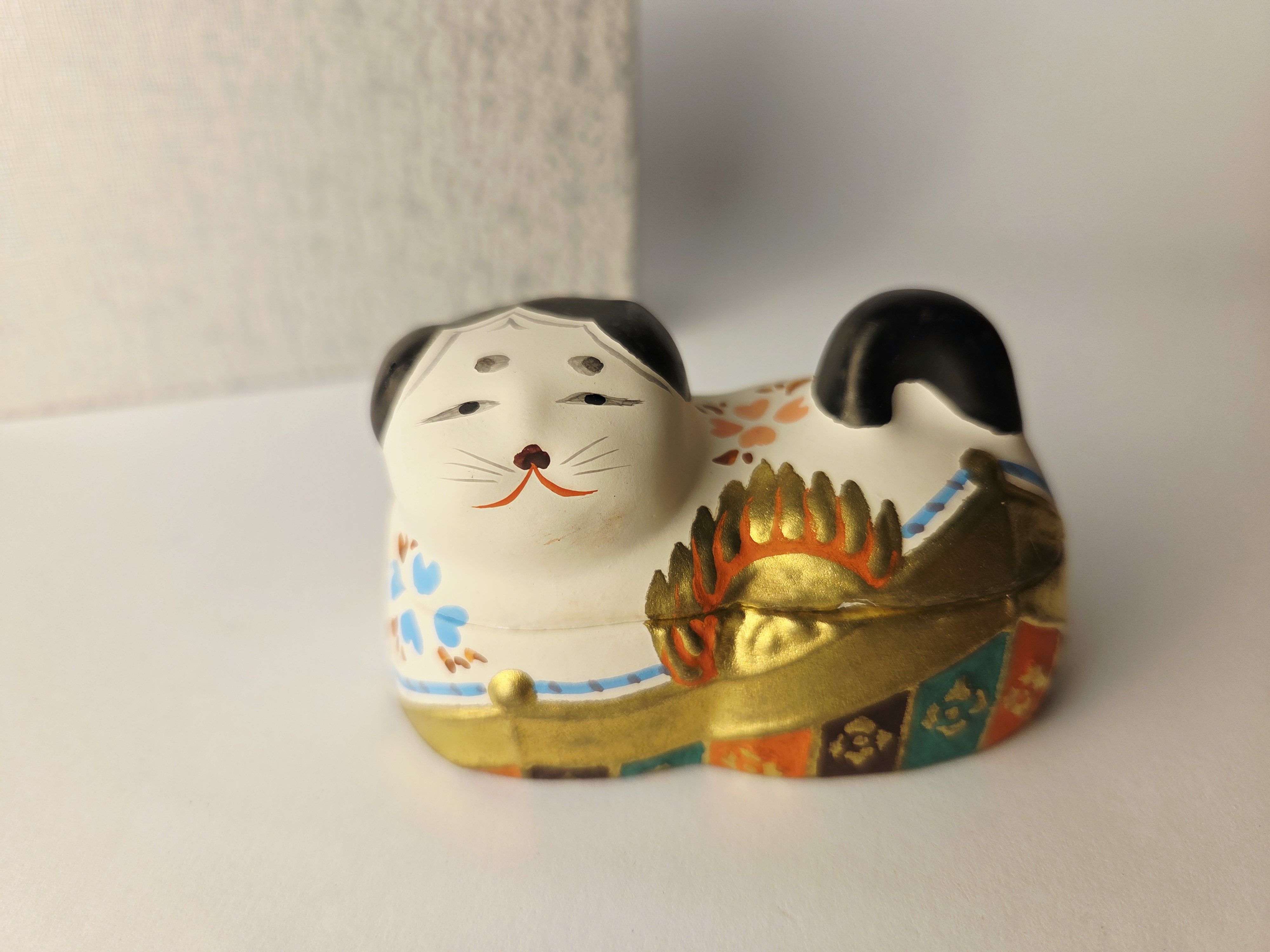 Vintage japoniška Inubako keramikinė dėžutė