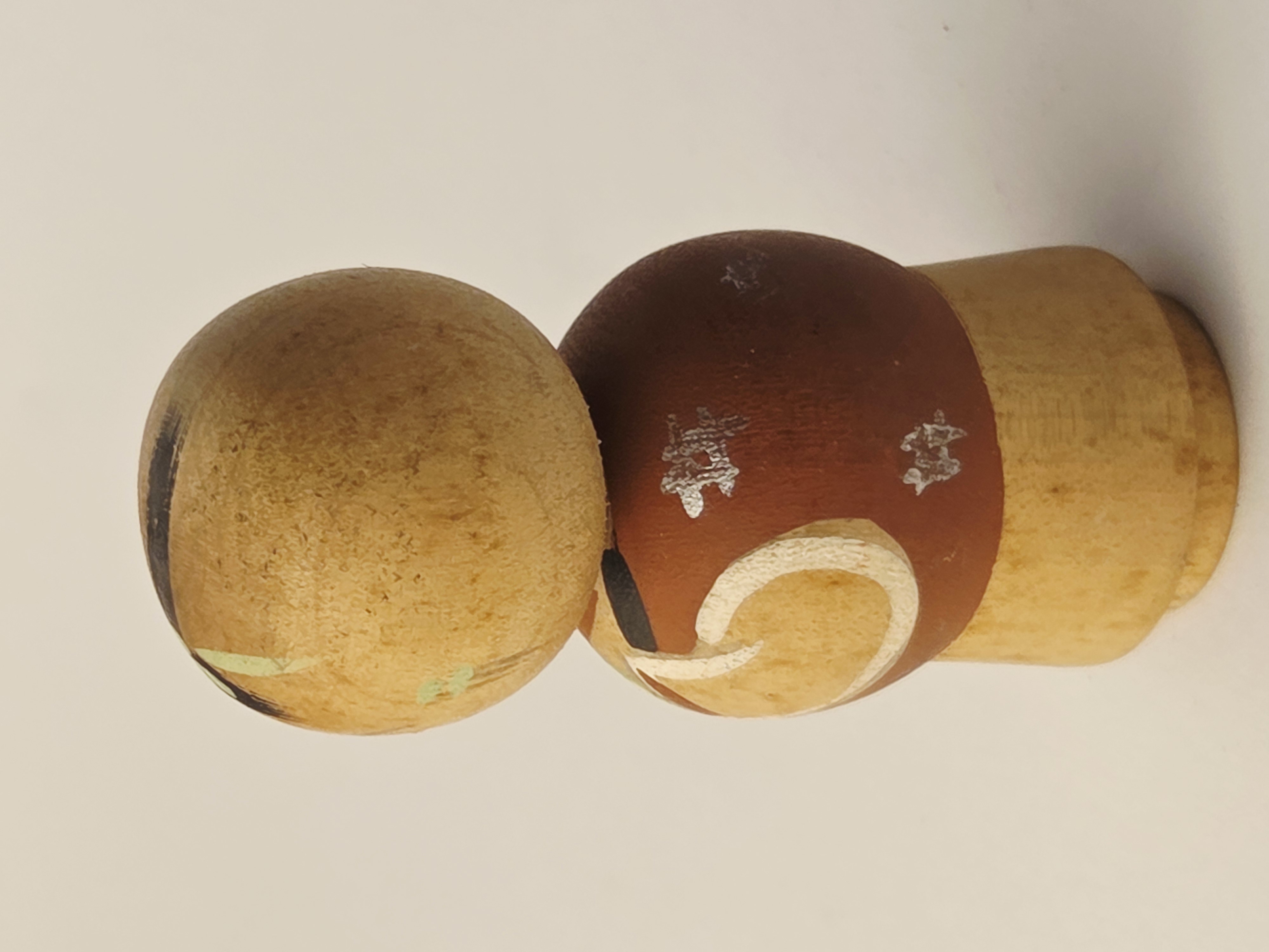 Tradicinė vintage japoniška Kokeshi medinė lėlė
