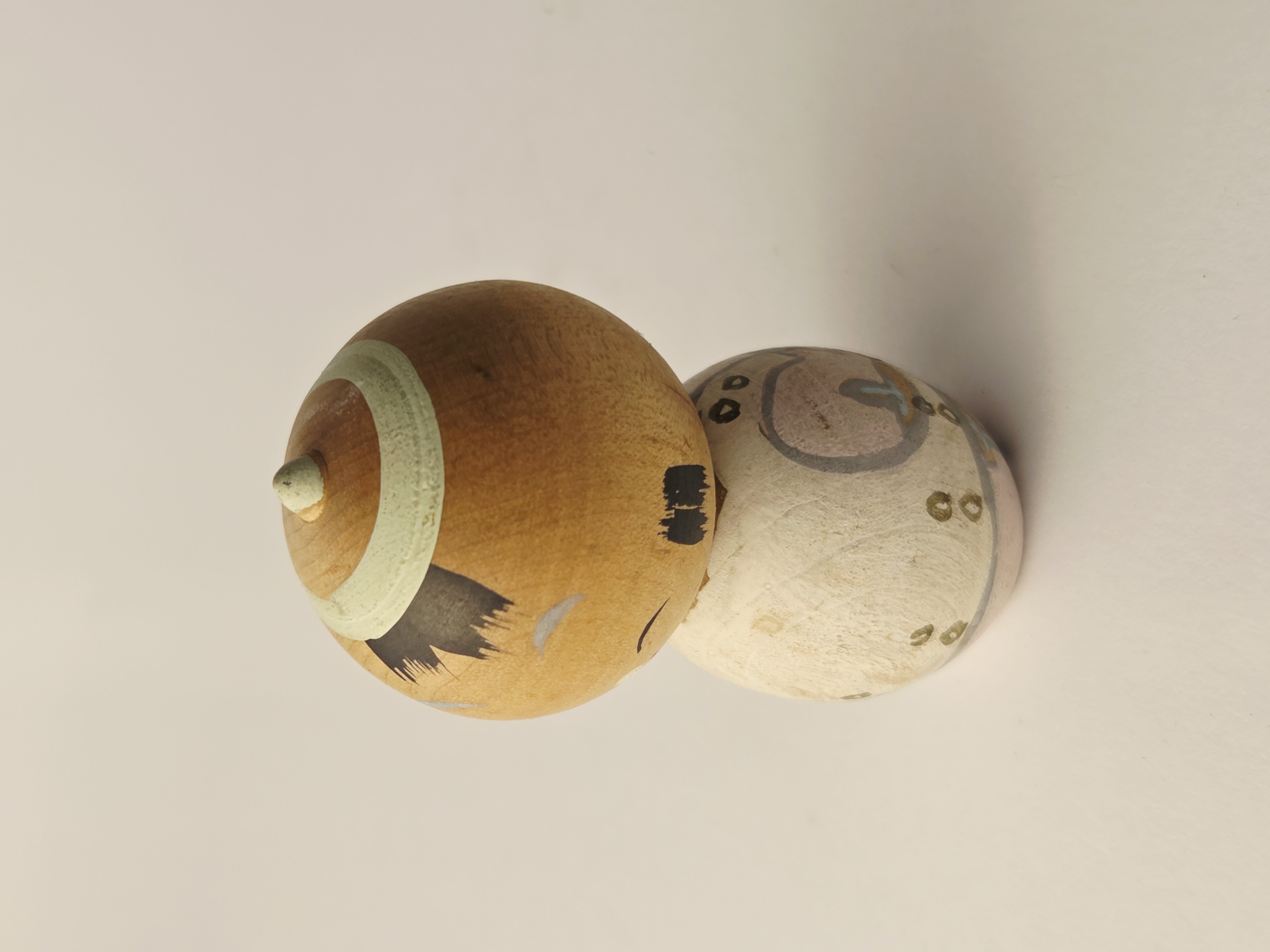 Tradicinė vintage japoniška Kokeshi medinė lėlė