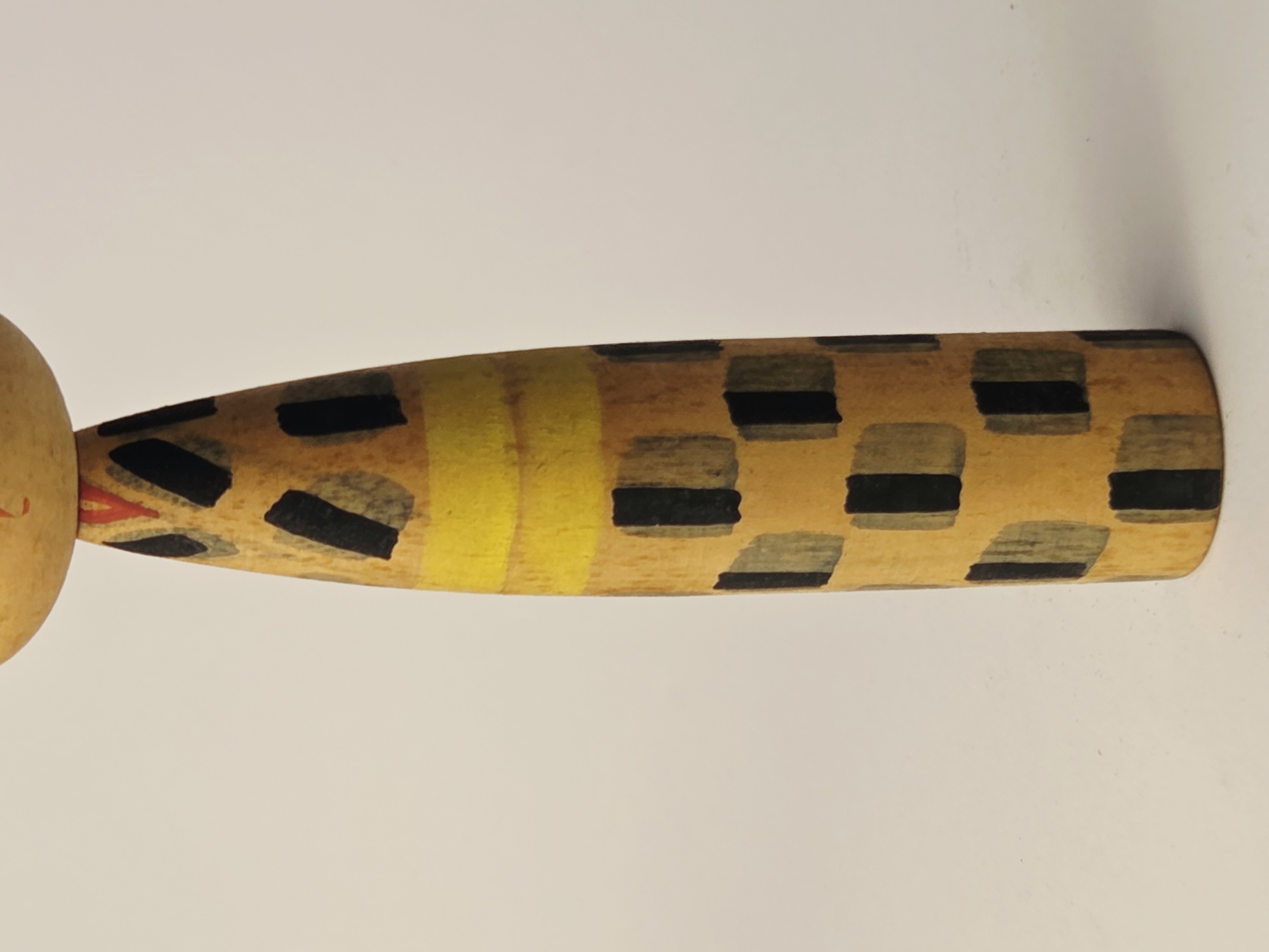 Tradicinė vintage japoniška Kokeshi medinė lėlė